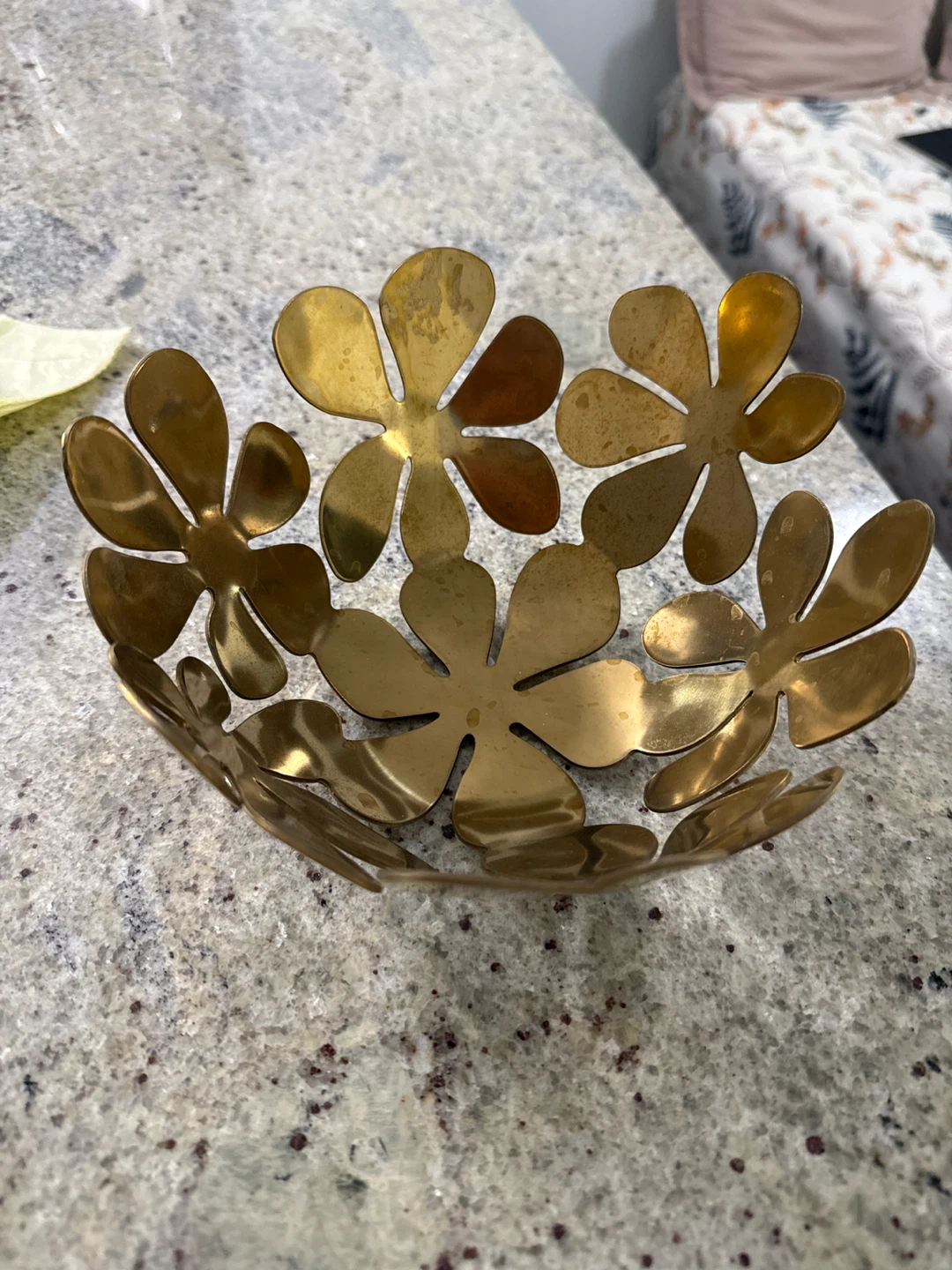Brass Flower Shaped Decorative Bowl