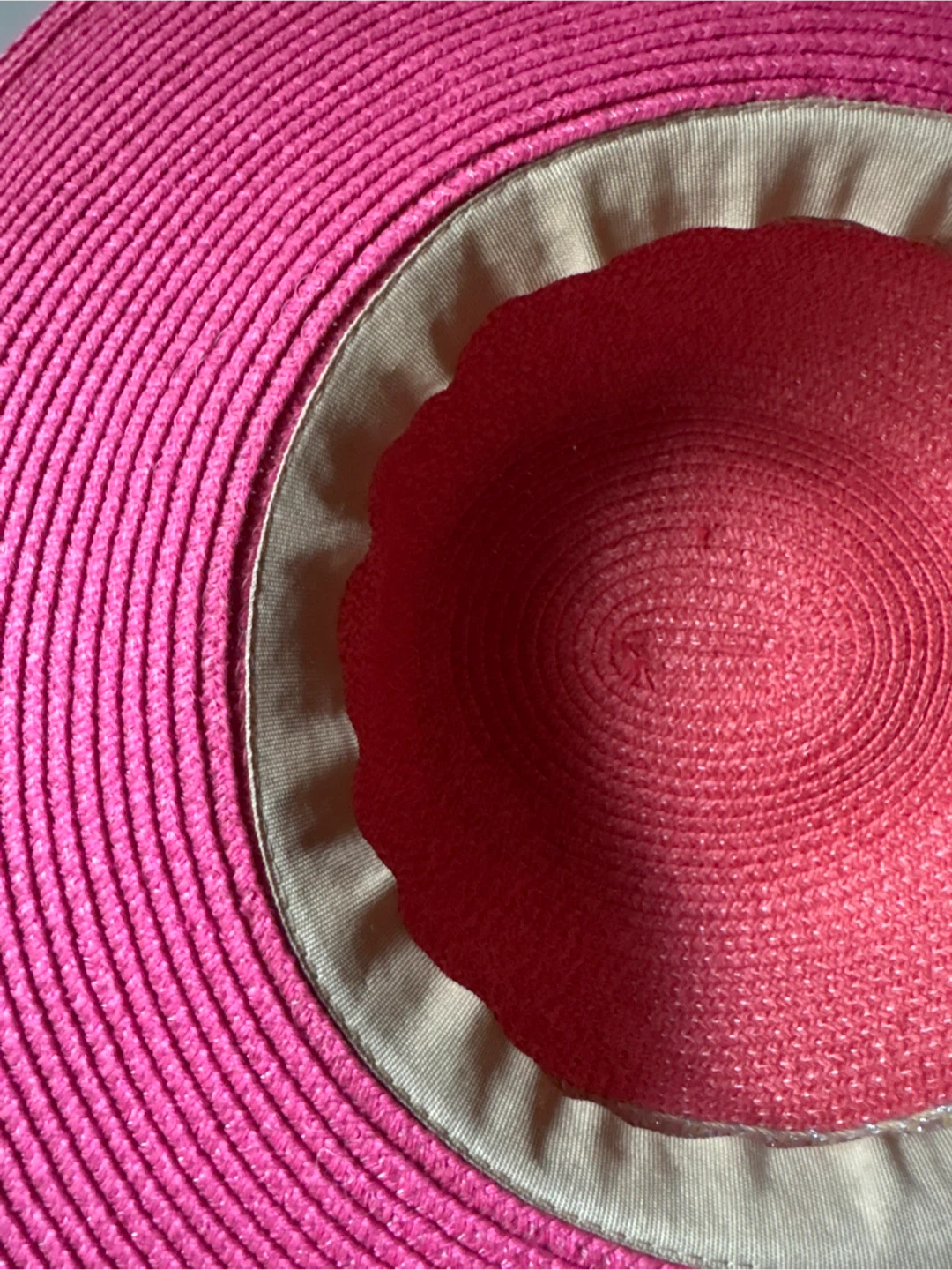 Pink Wide Brim Straw Hat - photo 5