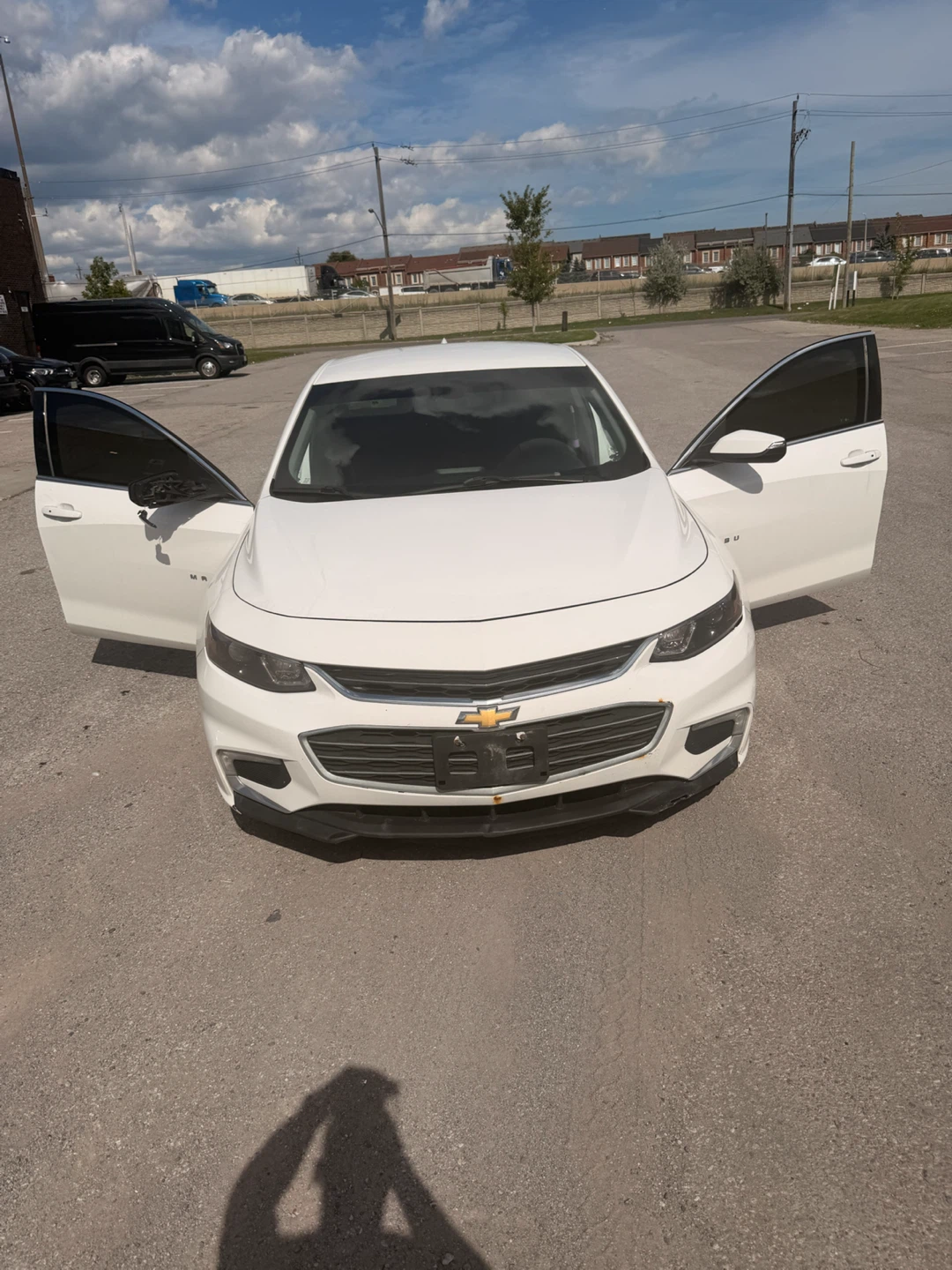 White Chevrolet Malibu Sedan