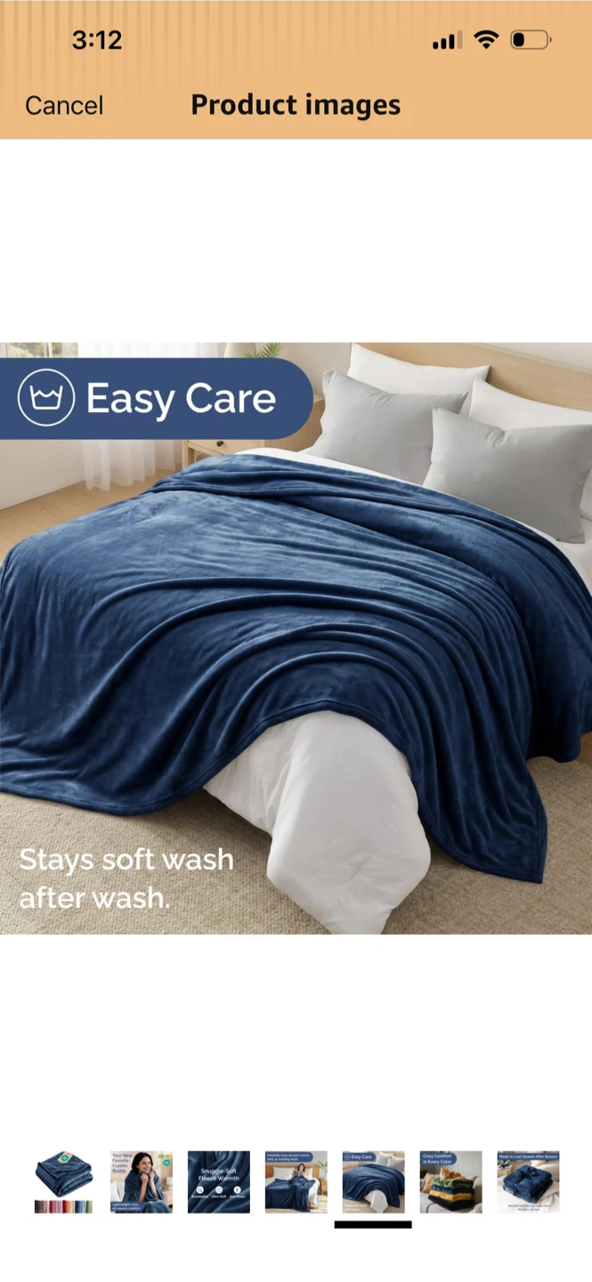 Brand New-Bedsure Fleece Blanket(60x80)