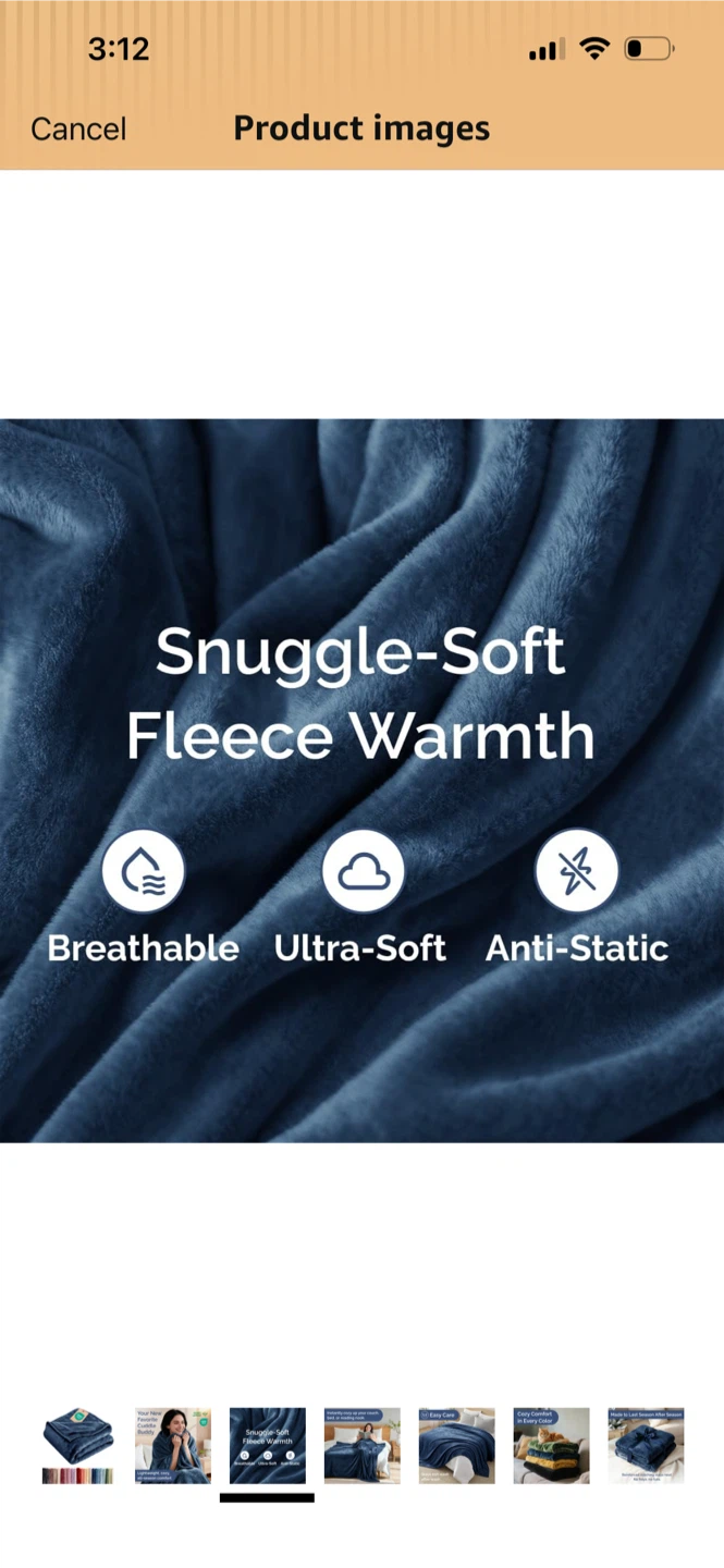 Brand New-Bedsure Fleece Blanket(60x80) - photo 3