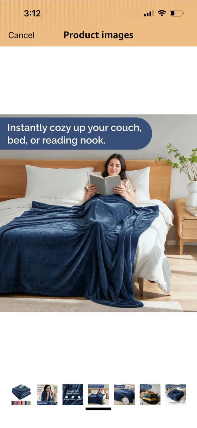Brand New-Bedsure Fleece Blanket(60x80) - photo 4