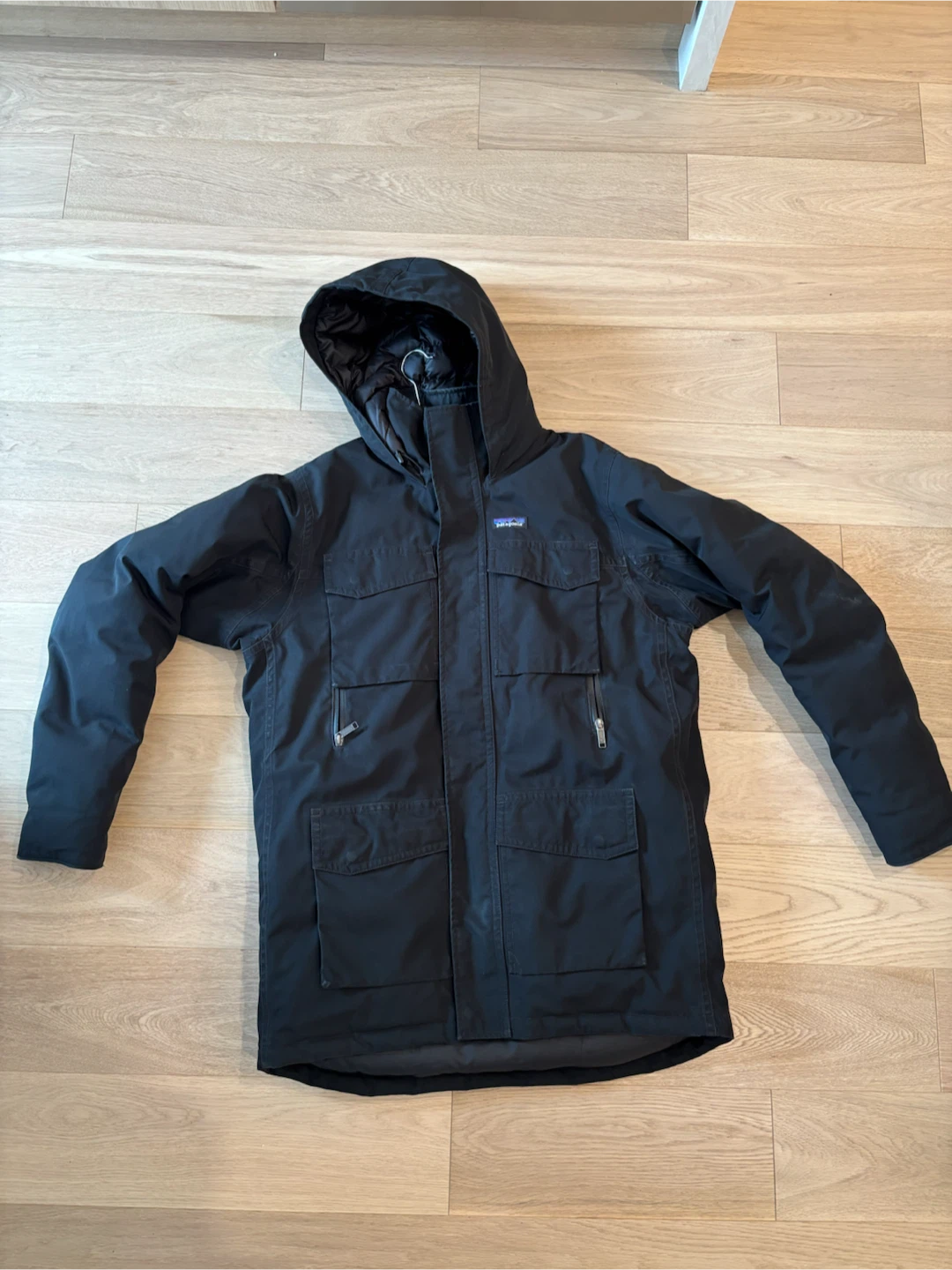 Patagonia Black Insulated Parka Jacket