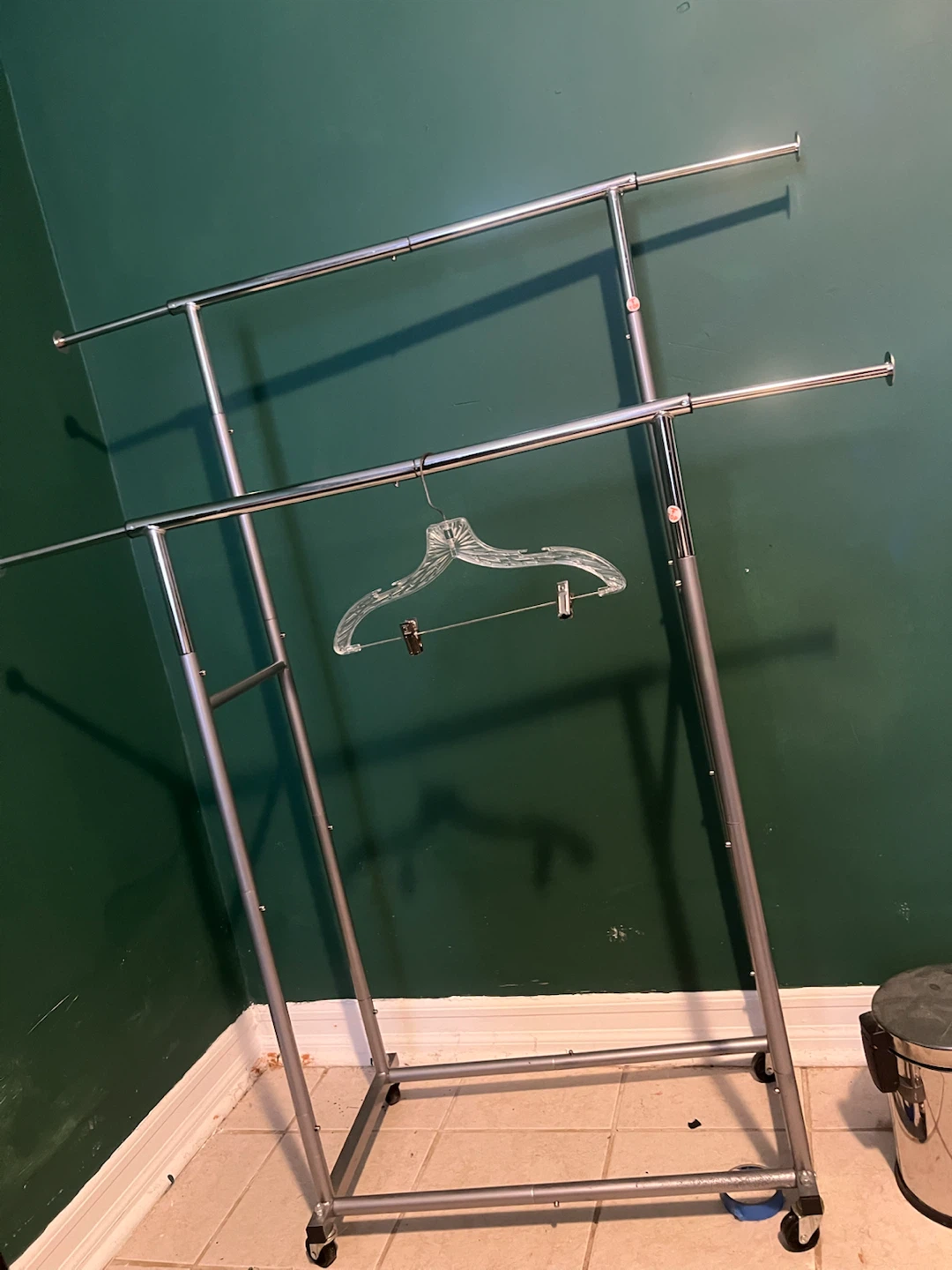 Metal Dual Clothing Rack with Extenders