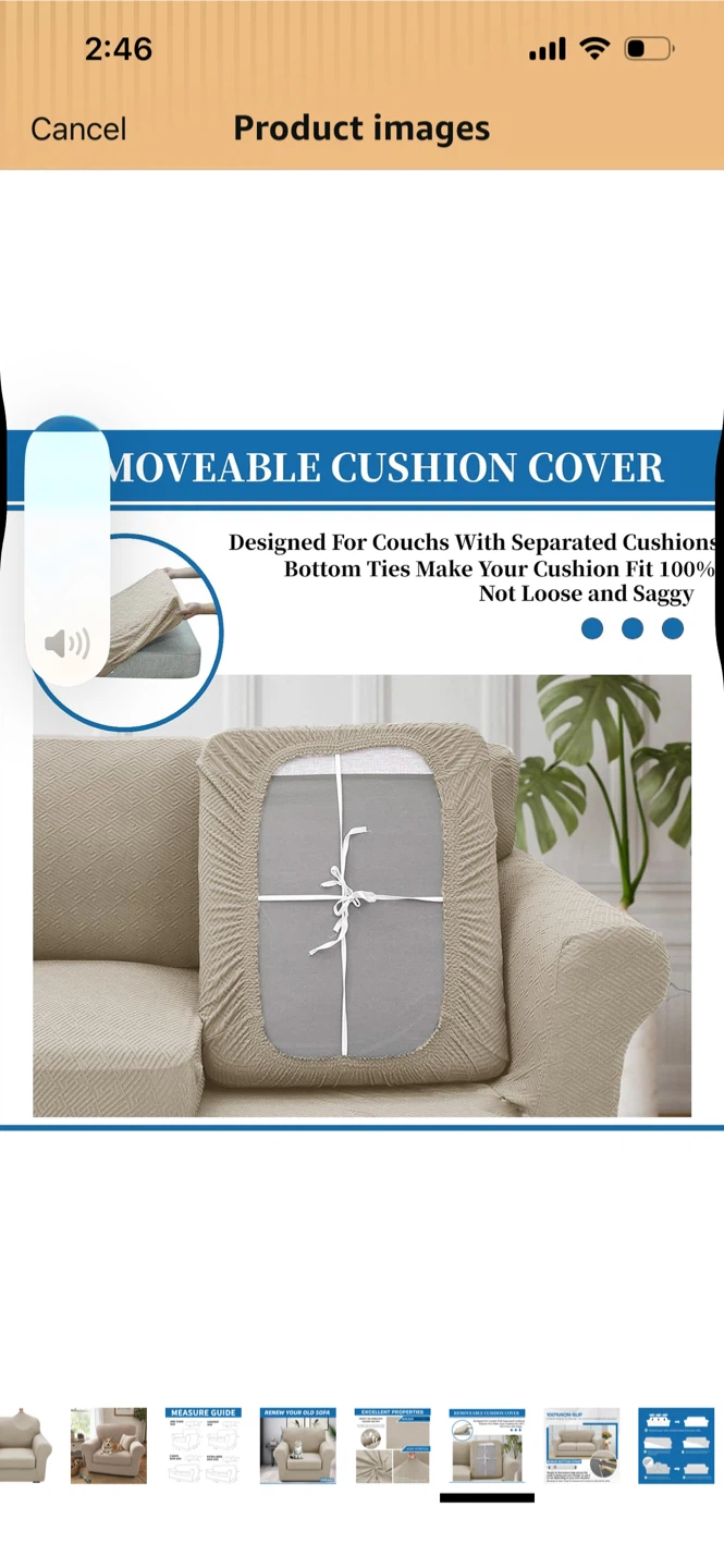 Chair Cover for Moveable Cushion Couch - photo 3
