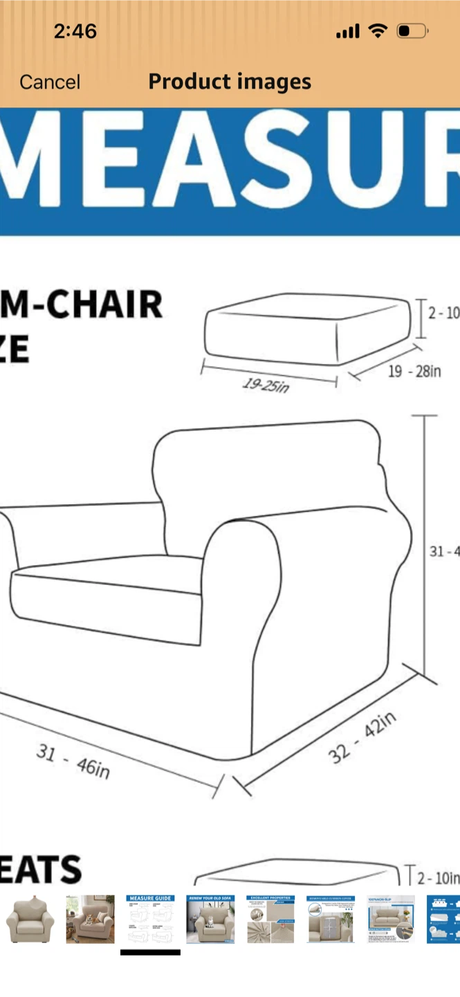 Chair Cover for Moveable Cushion Couch - photo 4