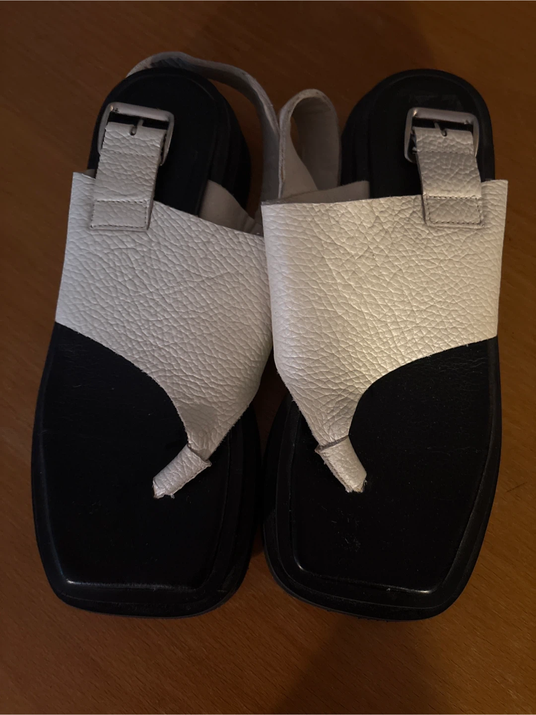 Women's real leather Sandals “the row” look - photo 2