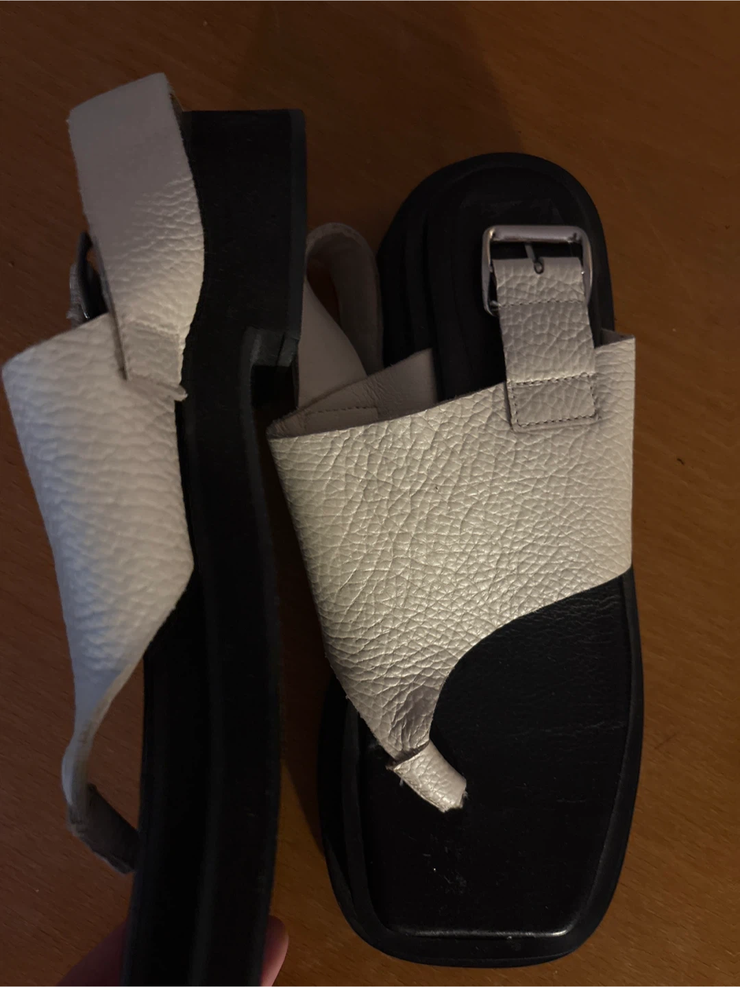 Women's real leather Sandals “the row” look - photo 3