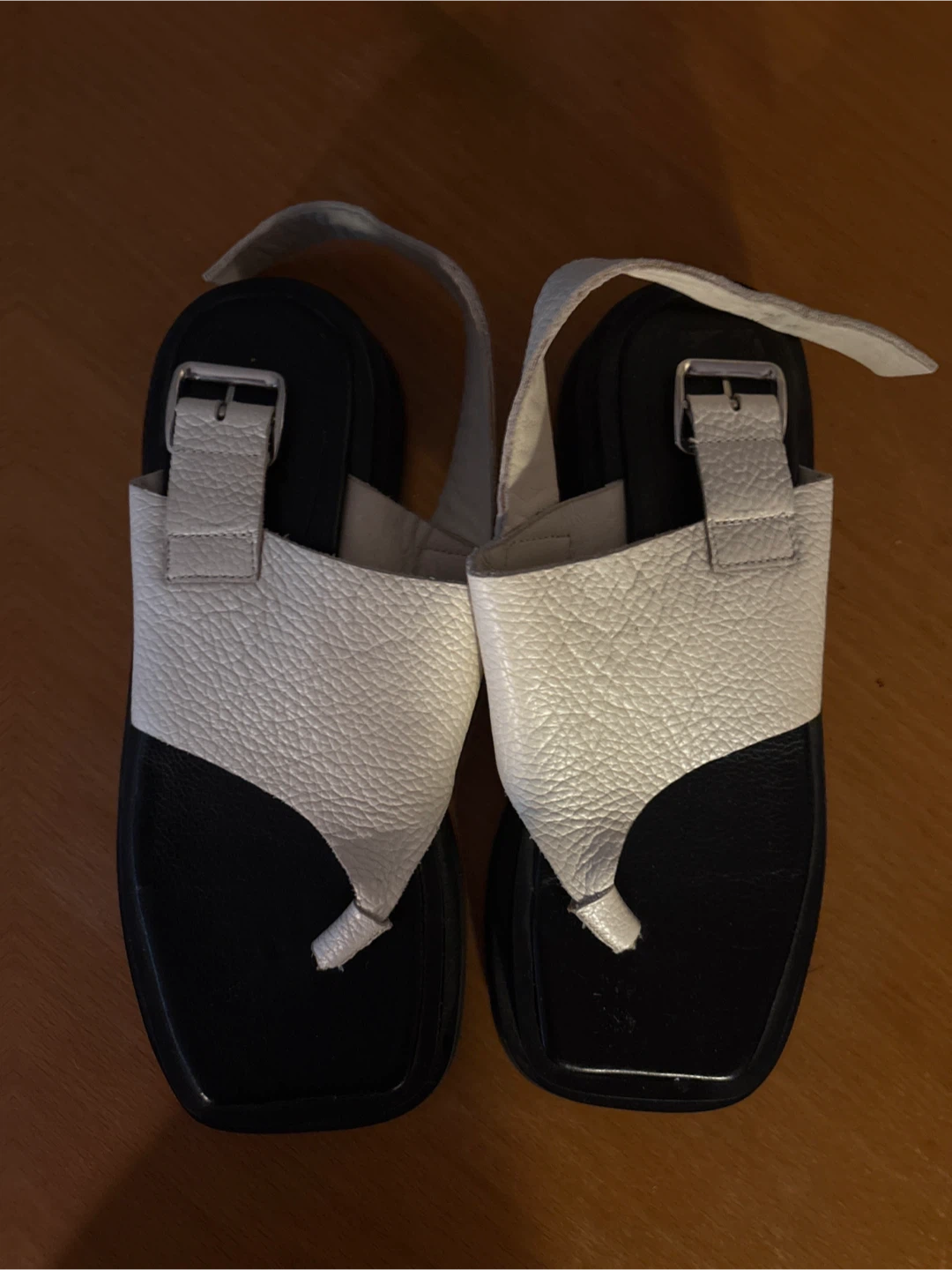 Women's real leather Sandals “the row” look - photo 5