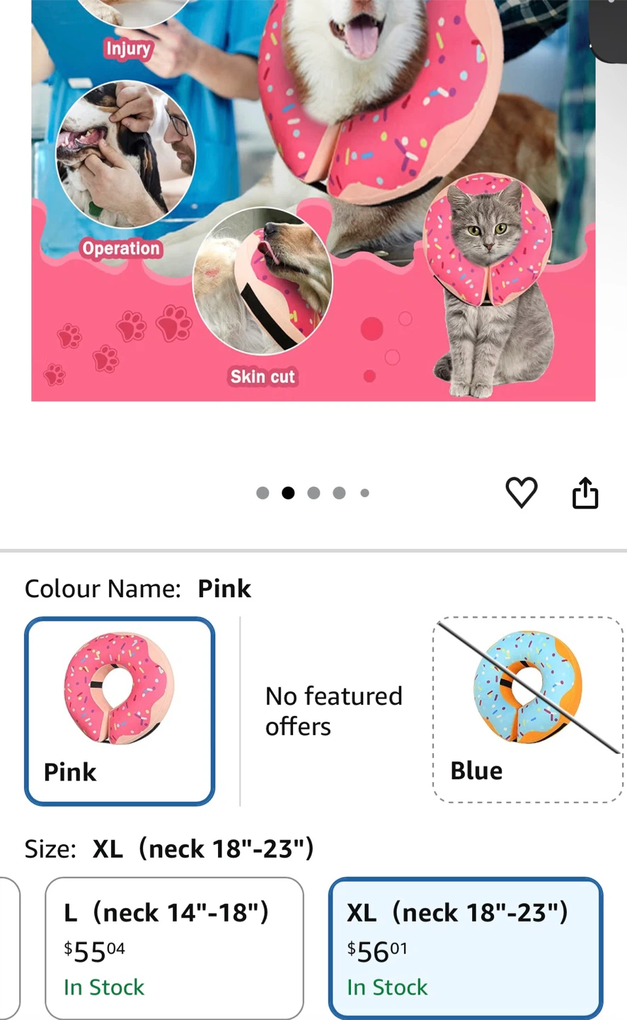 Donut Dog Cone Collar XL - photo 2