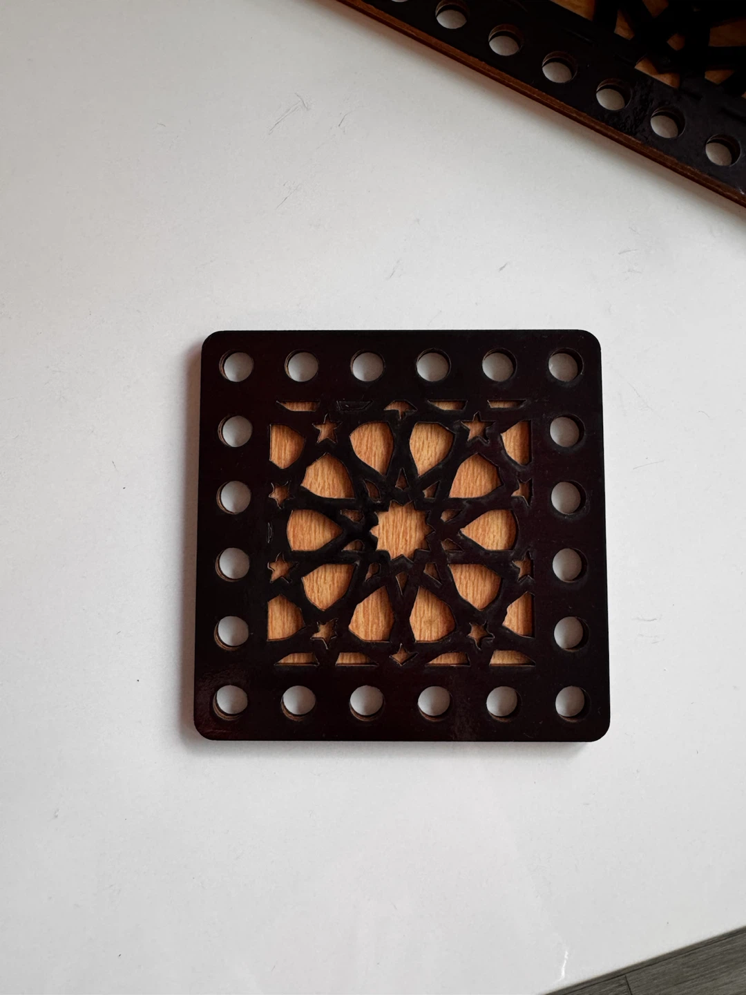 Wooden Islamic Coasters and Tray Set - photo 2