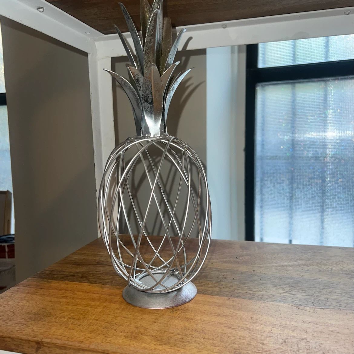 Silver Decorative Wire Pineapple