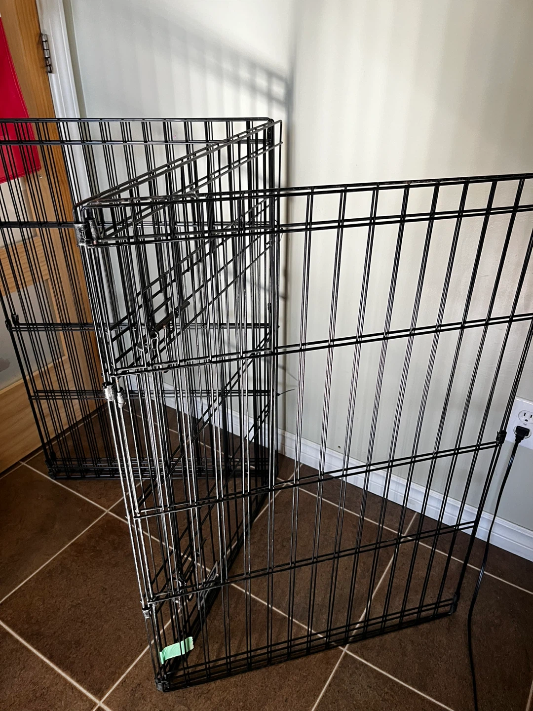 Petmate Black Metal Dog Play Pen - photo 2