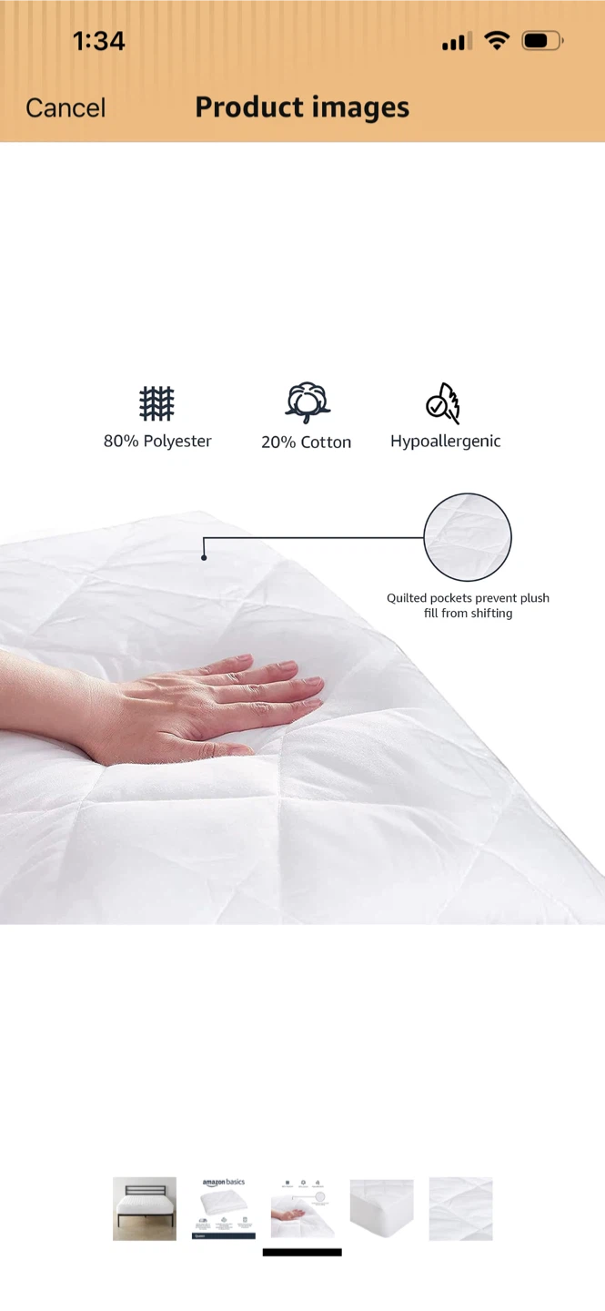 Amazon Basics Mattress Protector Queen Size!