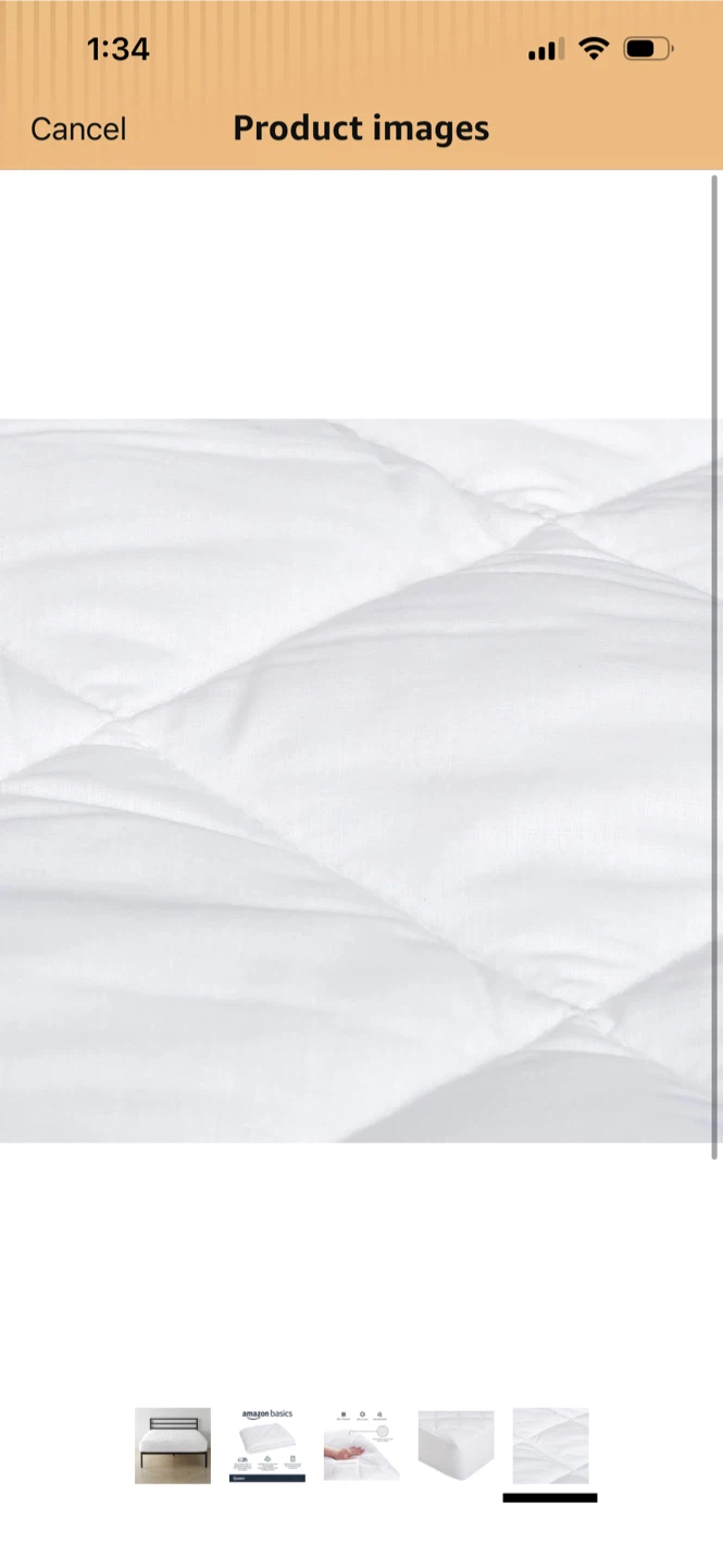 Amazon Basics Mattress Protector Queen Size! - photo 2