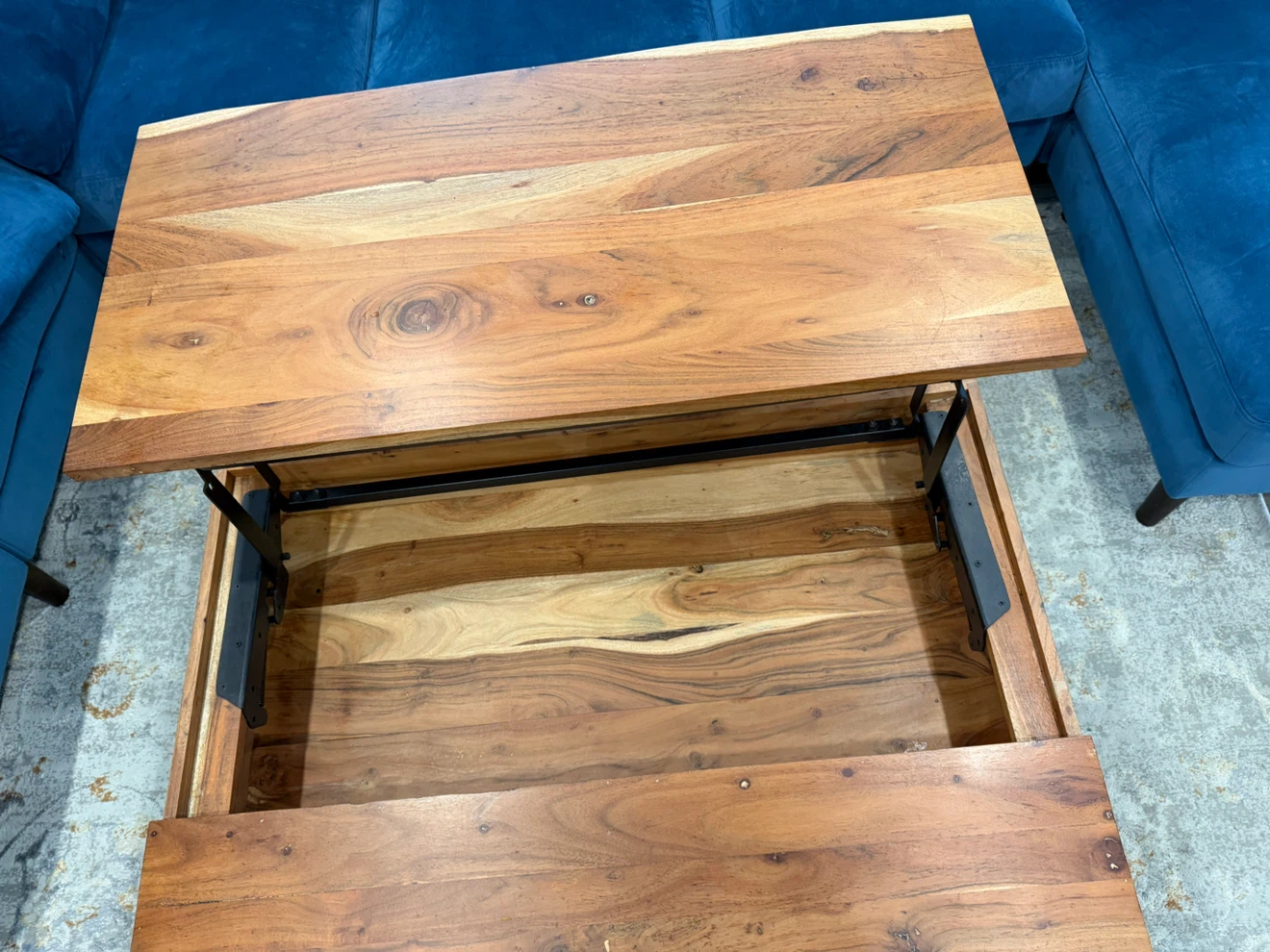Lift-Top Coffee Table with Storage - photo 4