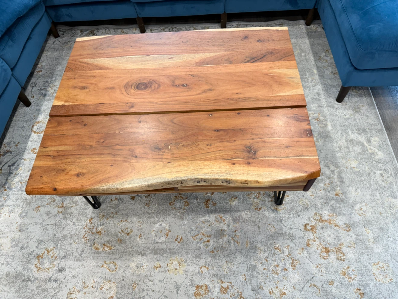Lift-Top Coffee Table with Storage - photo 5