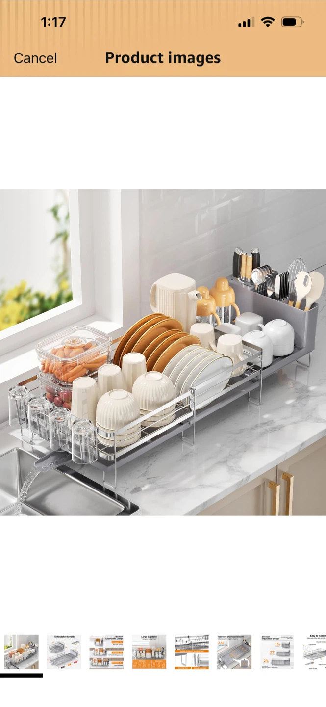 New-Stainless Steel Dish Drying Rack!