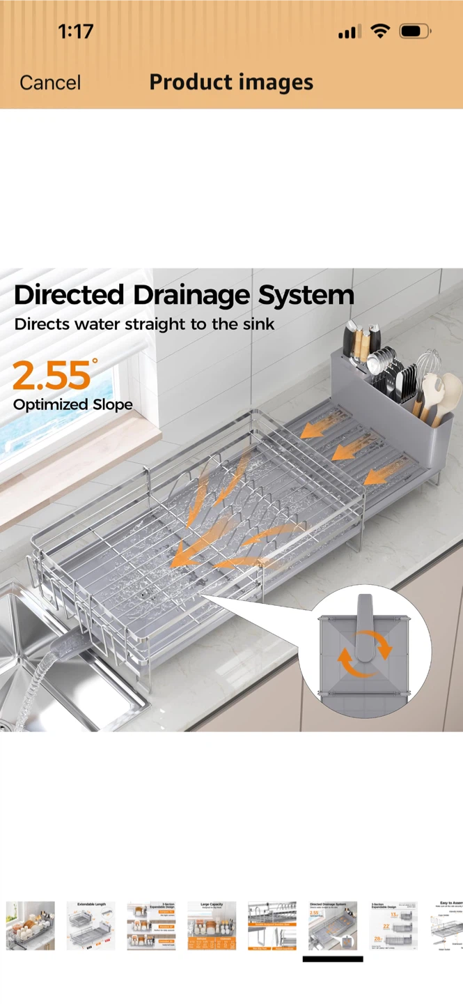 New-Stainless Steel Dish Drying Rack! - photo 2