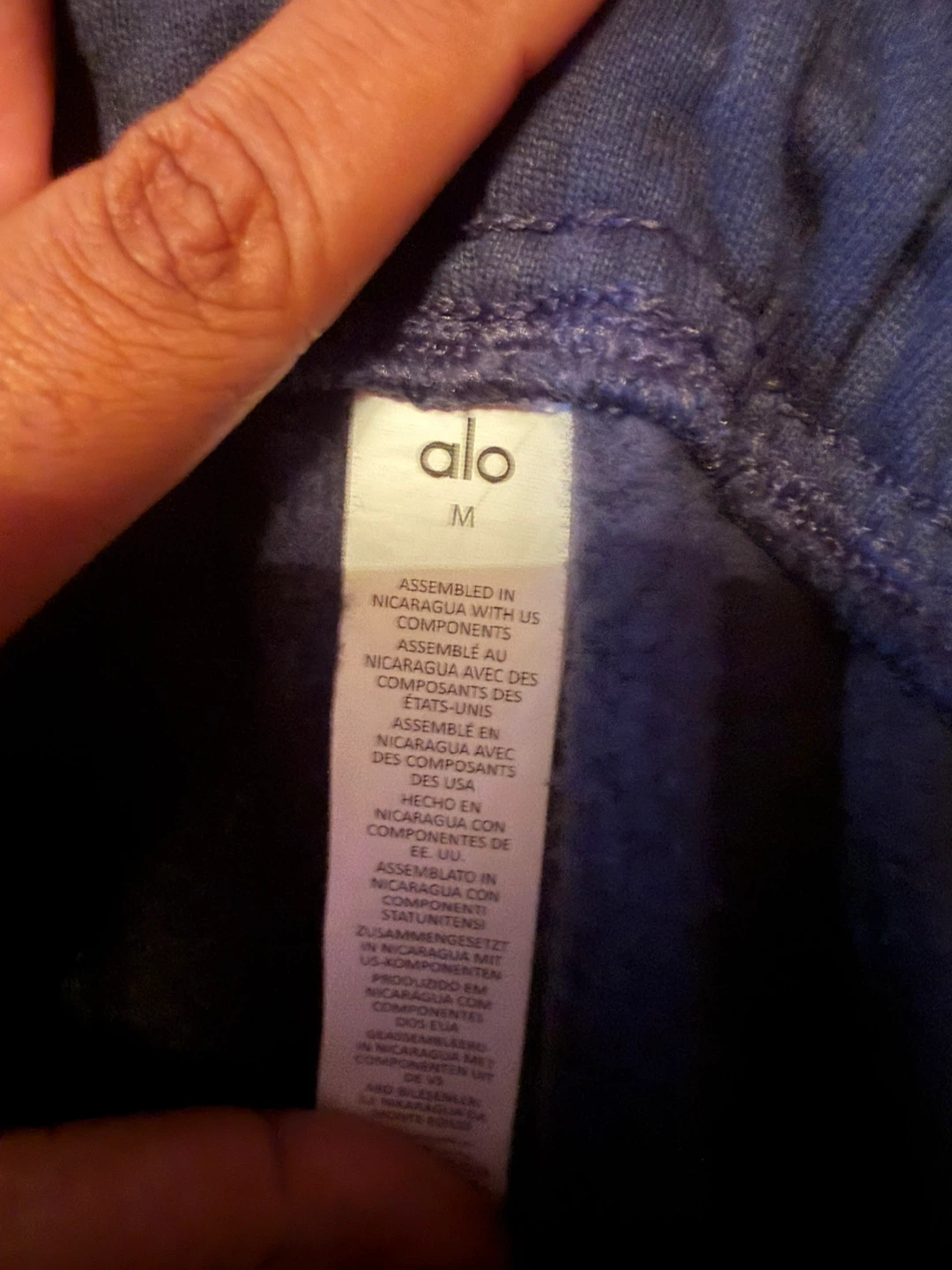 Alo Sweatpants - Navy Blue - Size M