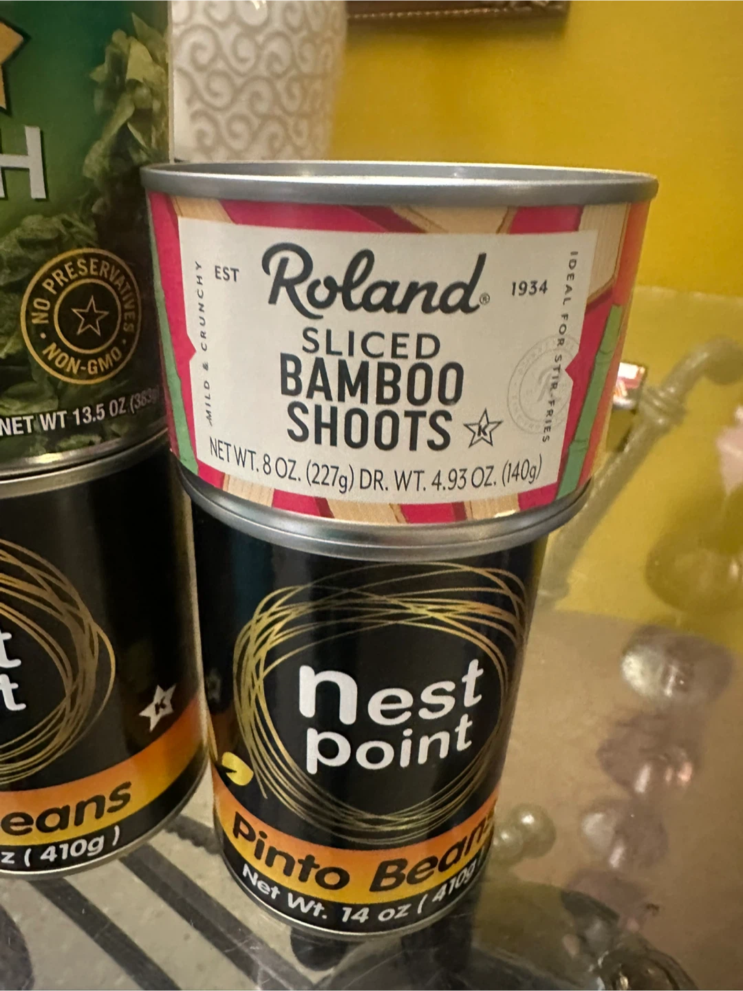 Spinach    Bamboo shoots    pinto beans