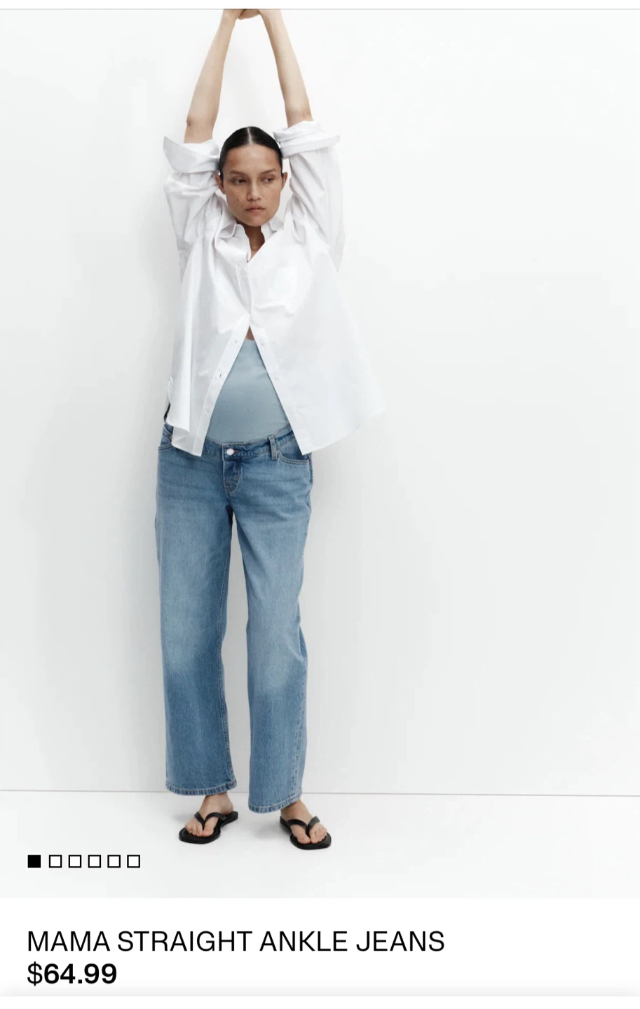 H&M Mama Straight Ankle Jeans - photo 4