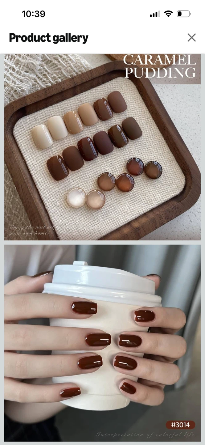 New-GAOY Caramel Pudding Soak Off Gel Polish Set - photo 3