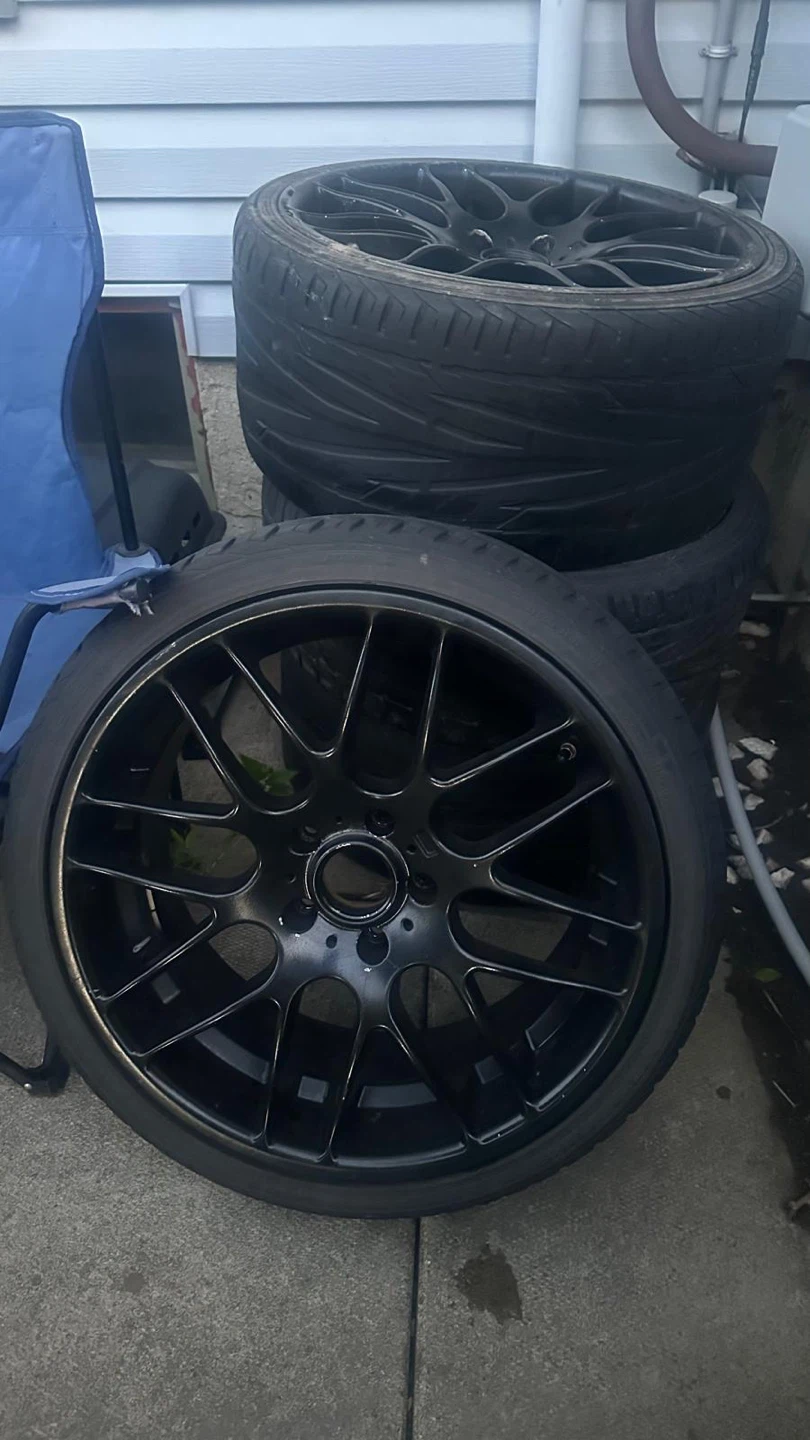 Set of 4 Black Alloy Wheels