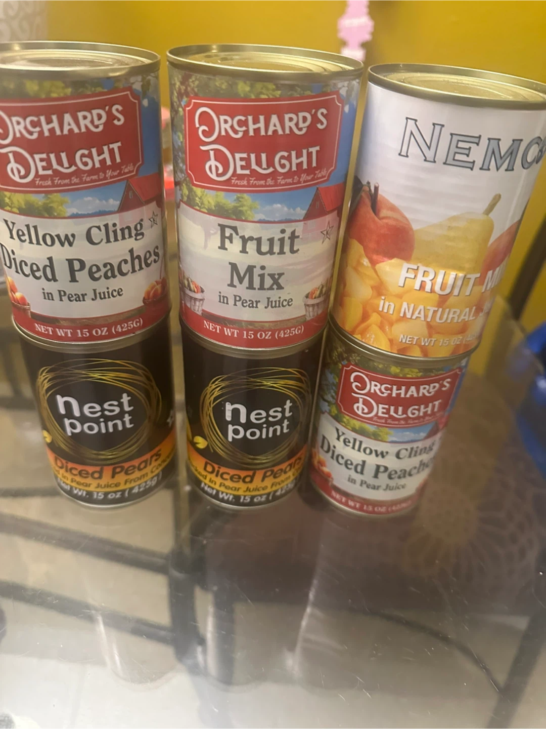7. Orchard's Delight & Nemo Fruit Cans