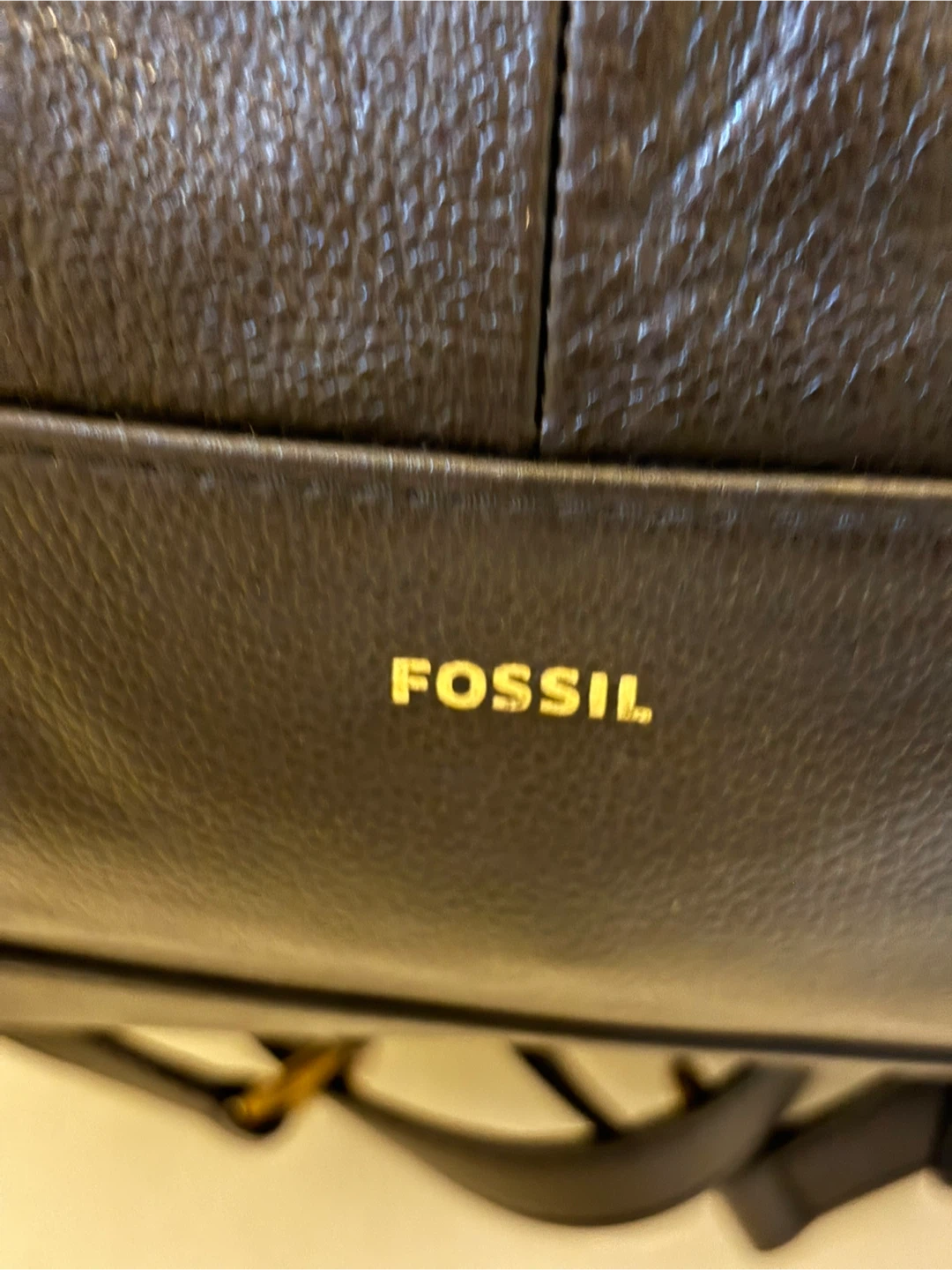 Fossil Black Leather Backpack - photo 2