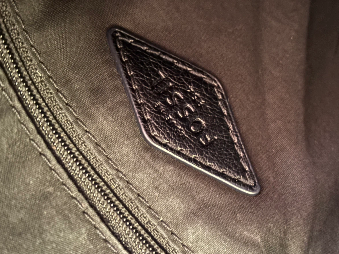 Fossil Black Leather Backpack - photo 5