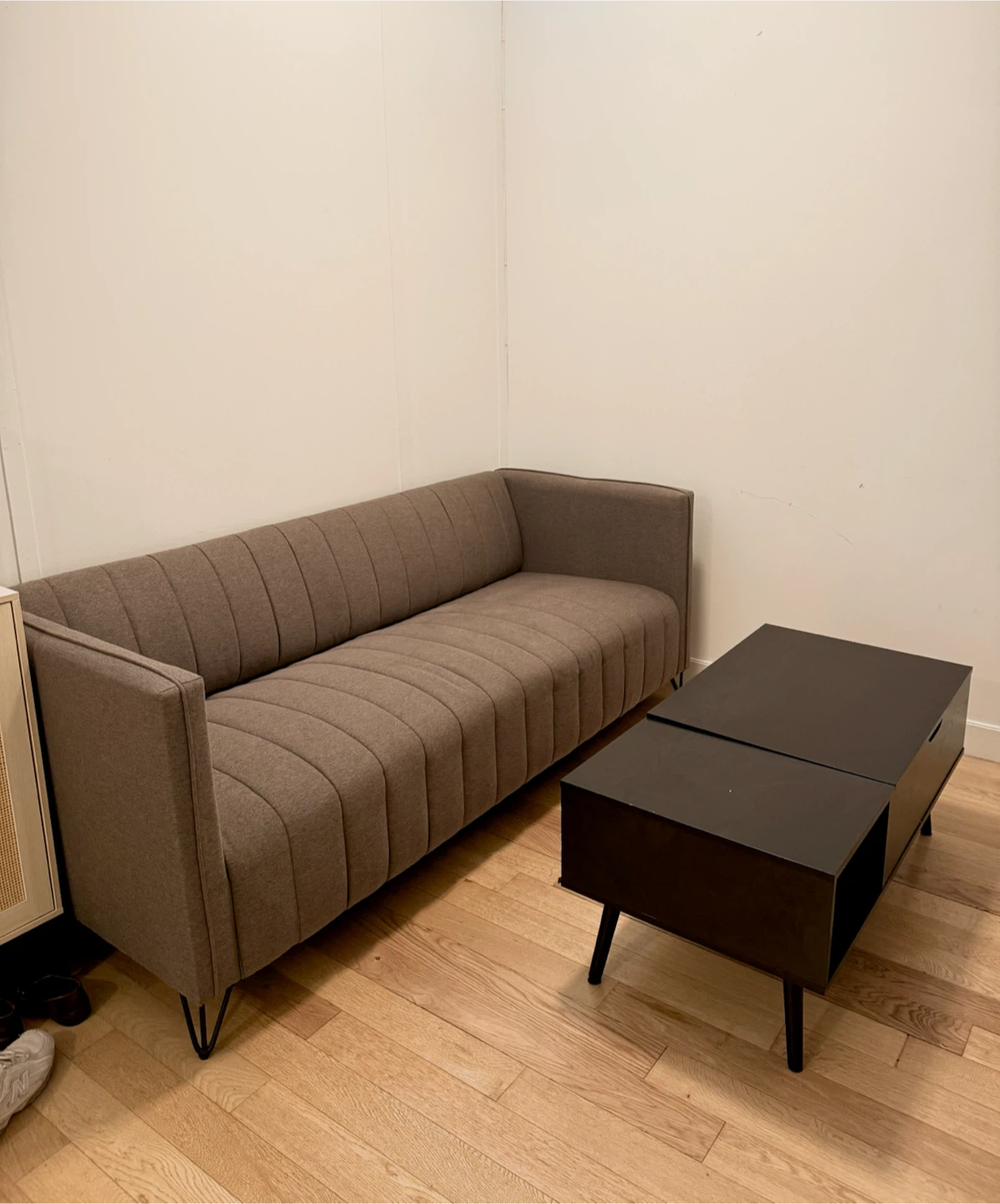 Modern Channel Tufted Sofa