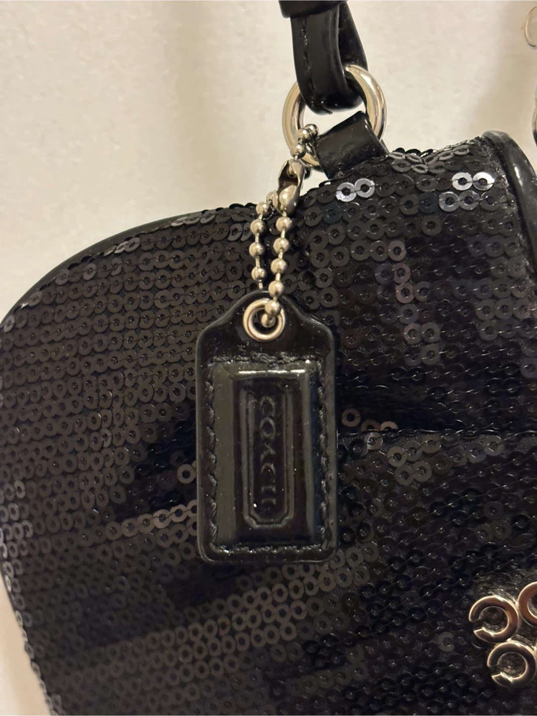 Coach Black Sequin Wristlet - photo 3