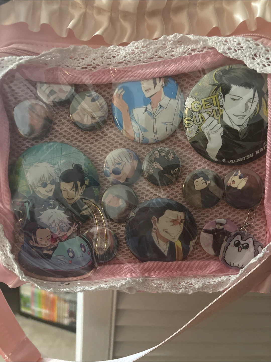Pink Ita Bag with Jujutsu Kaisen Pins - photo 5