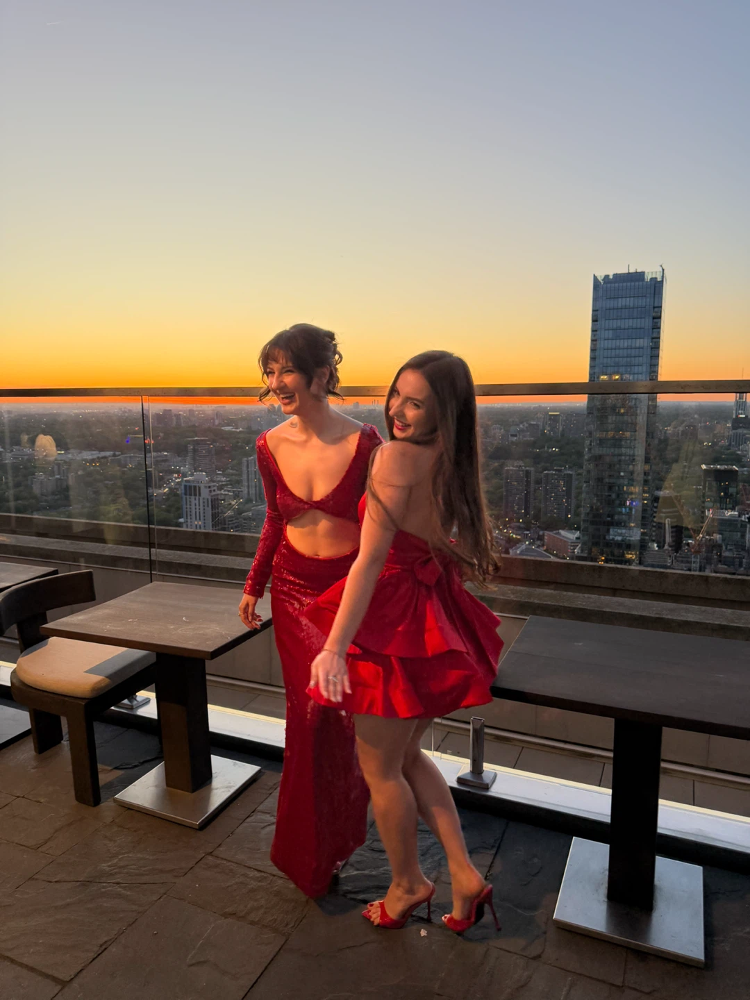 Red Sequin Cutout Maxi Dress - photo 2