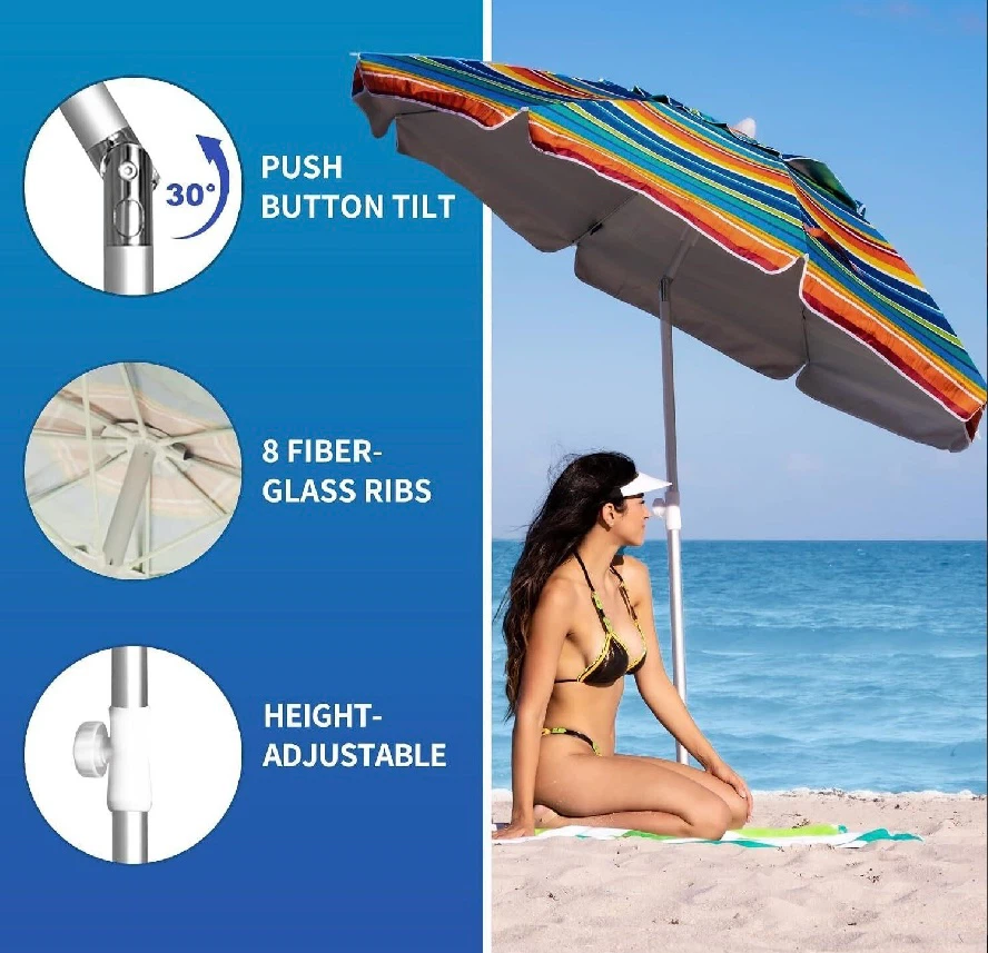 AMMSUN 6.5ft Beach Umbrella - photo 2