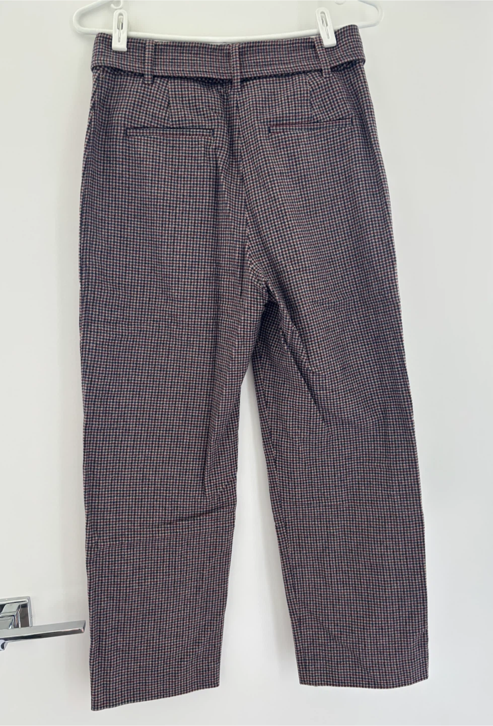 Wilfred Plaid Tie-Front Pants Size 6 - photo 3