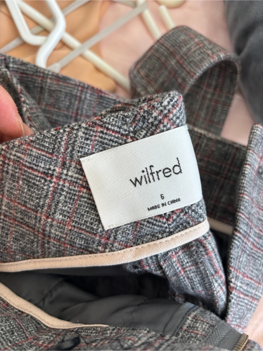 Wilfred Plaid Tie-Front Pants Size 6 - photo 4
