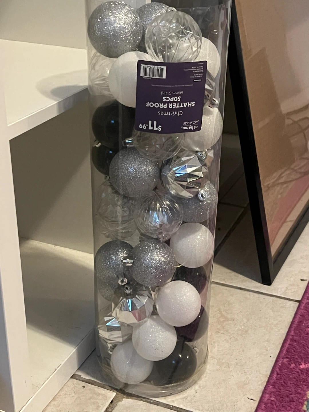 AT HOME Shatter-Proof Plastic Christmas Ornaments - photo 2