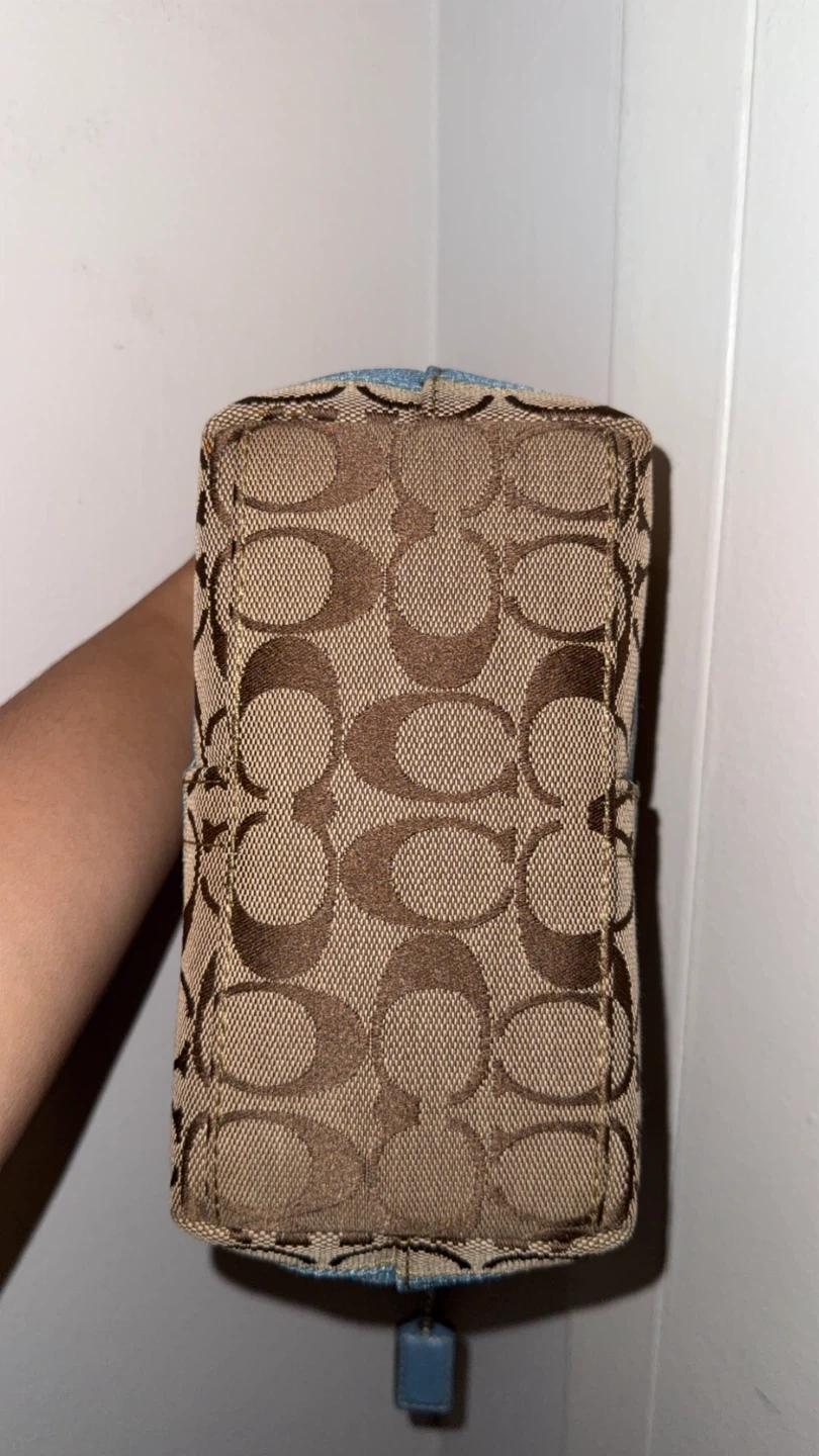 coach mini demi stripe in blue - photo 4