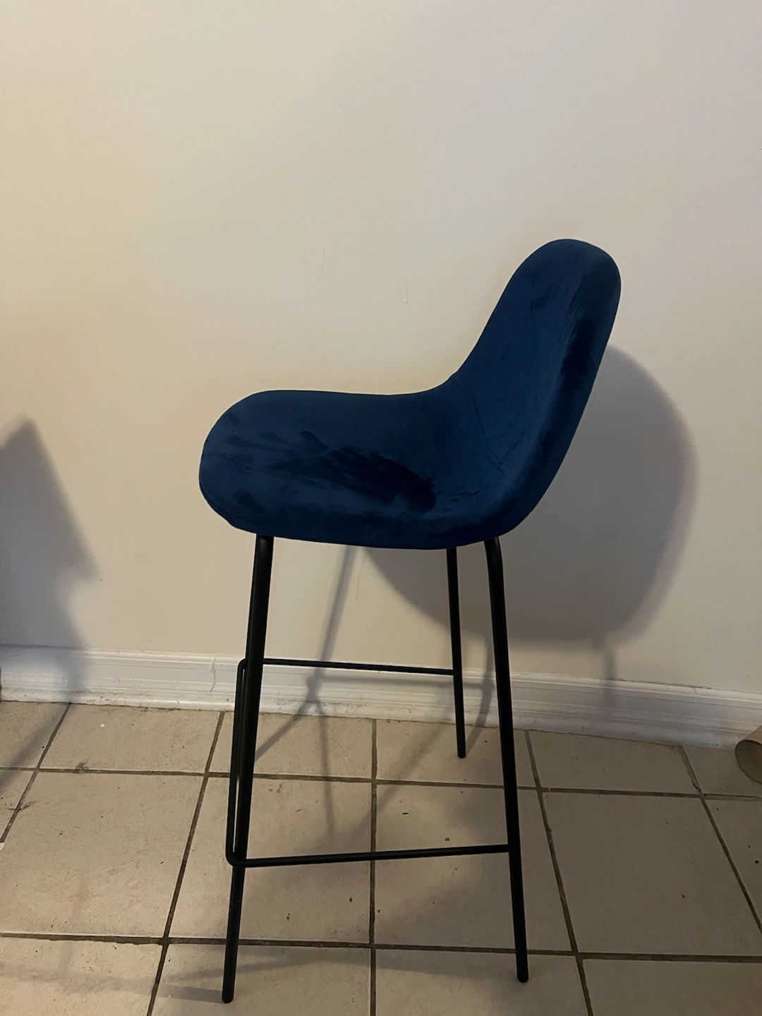 Blue Suede High Top/ Breakfast Bar Stool Set - photo 2