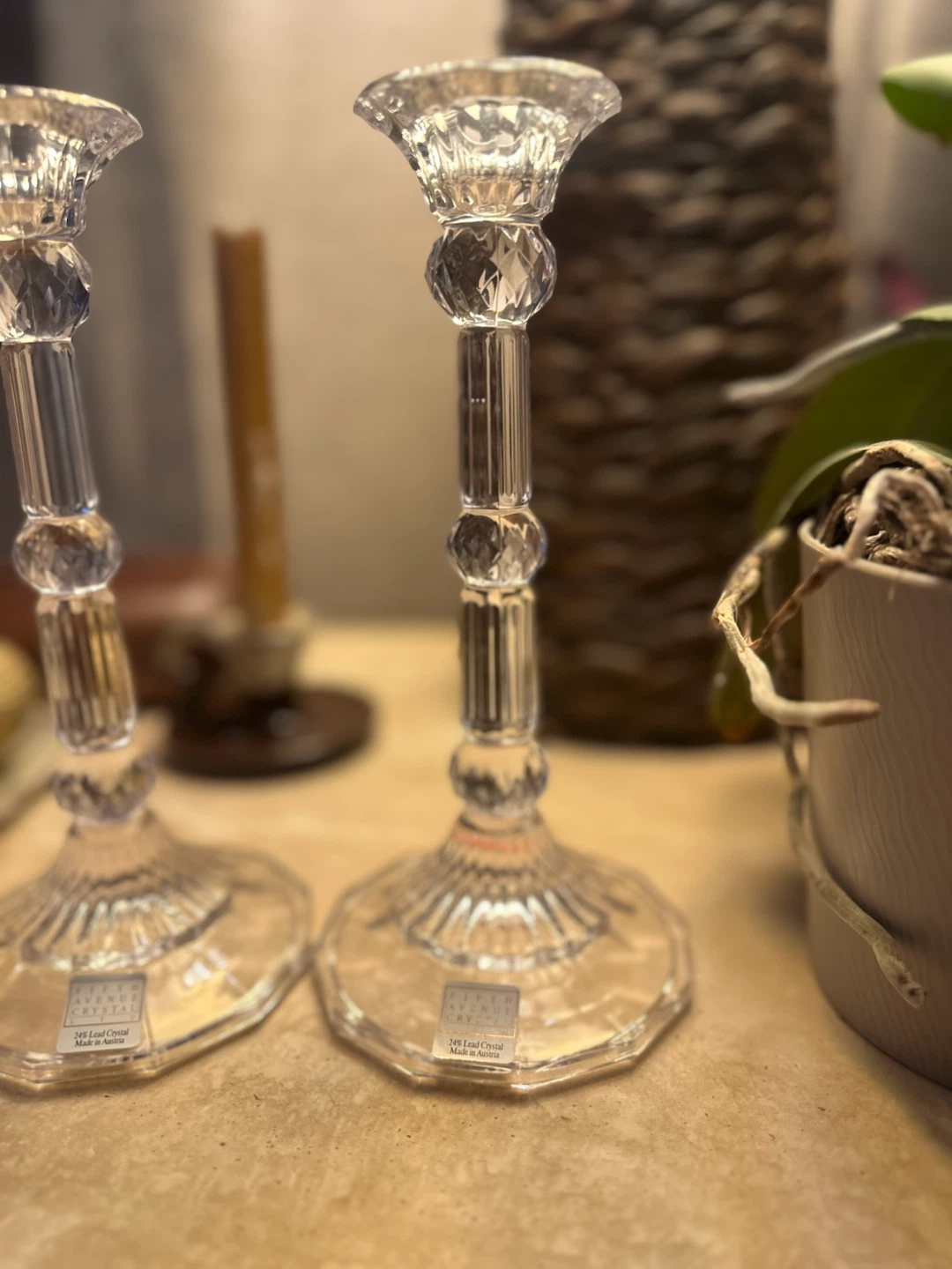 Pair of Fifth Avenue Crystal Candlesticks - photo 4