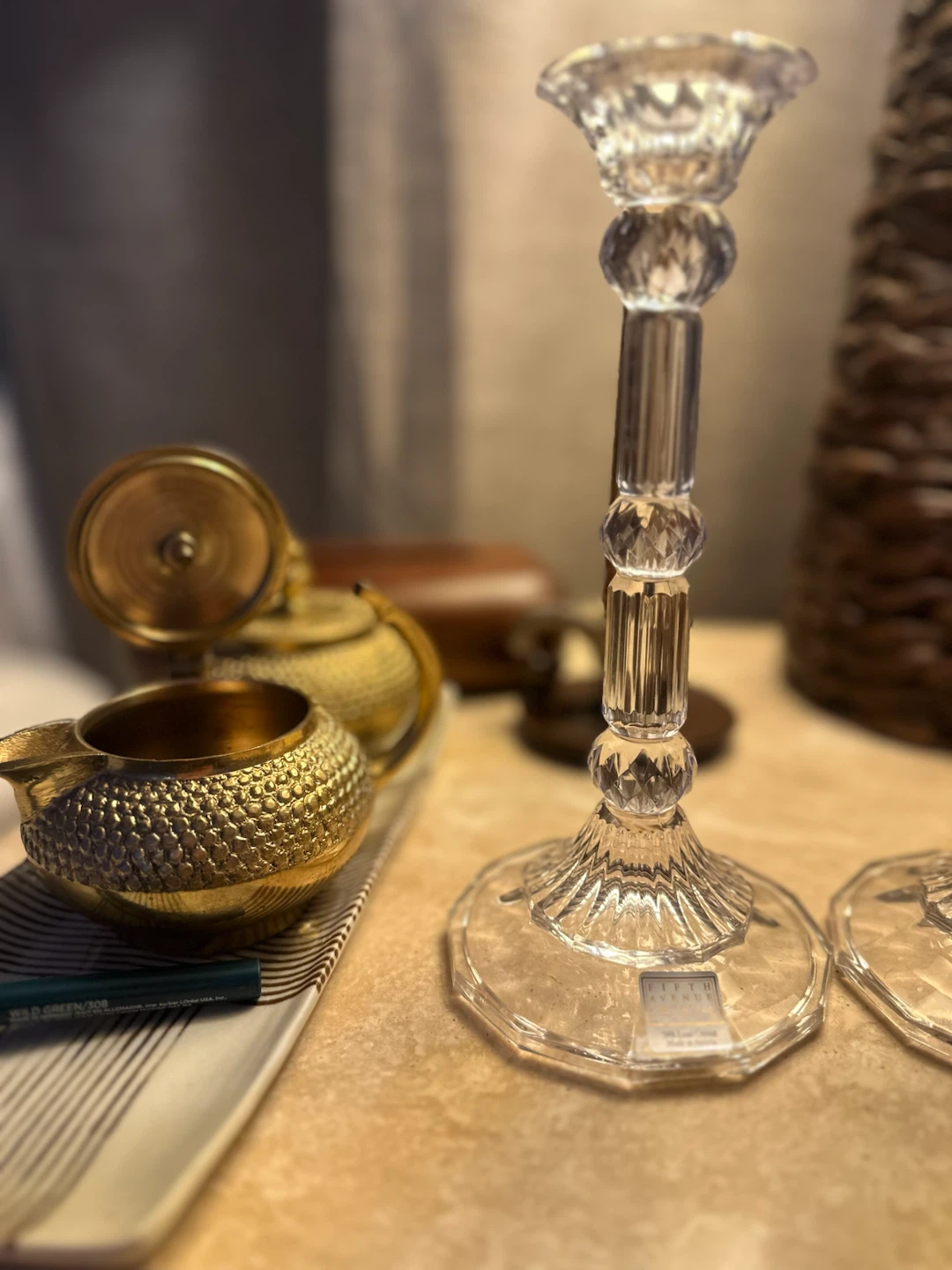 Pair of Fifth Avenue Crystal Candlesticks - photo 5