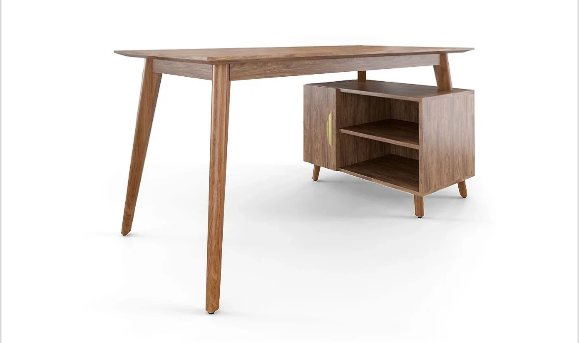 Mid century Modem Desk with Storage