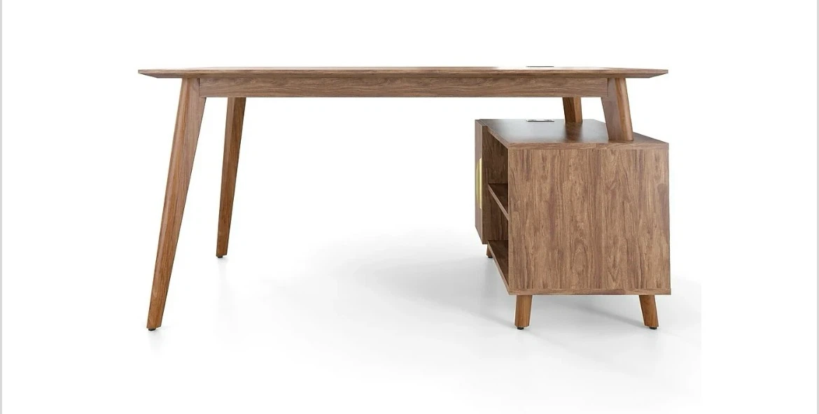 Mid century Modem Desk with Storage - photo 2