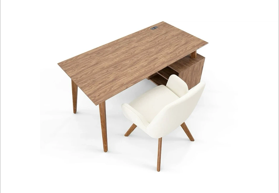 Mid century Modem Desk with Storage - photo 3