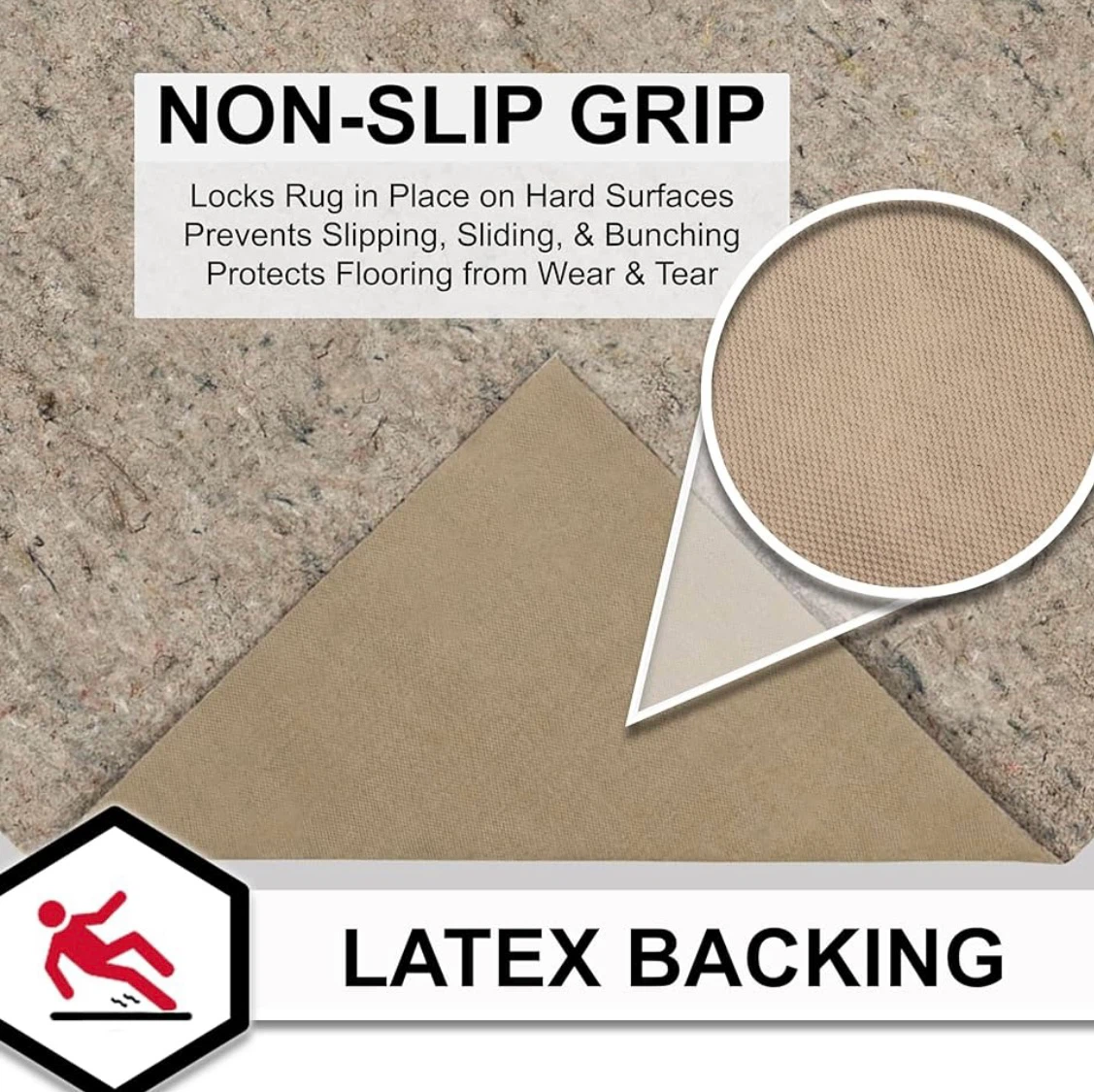 Factory Sealed Mohawk Home Non-Slip Rug Pad, 5'x8' - photo 3