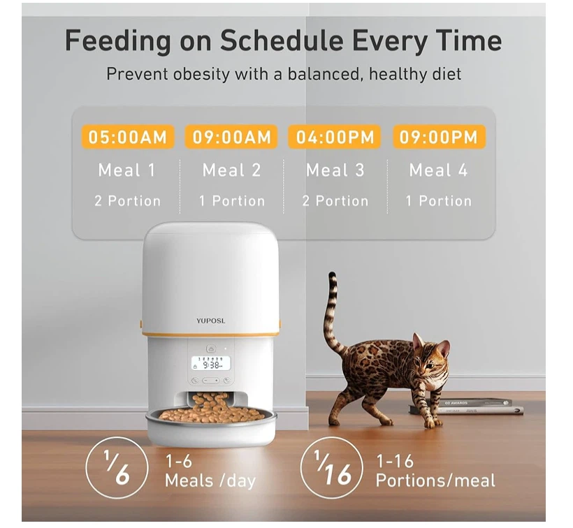 YUPOSL Automatic Pet Feeder - photo 2