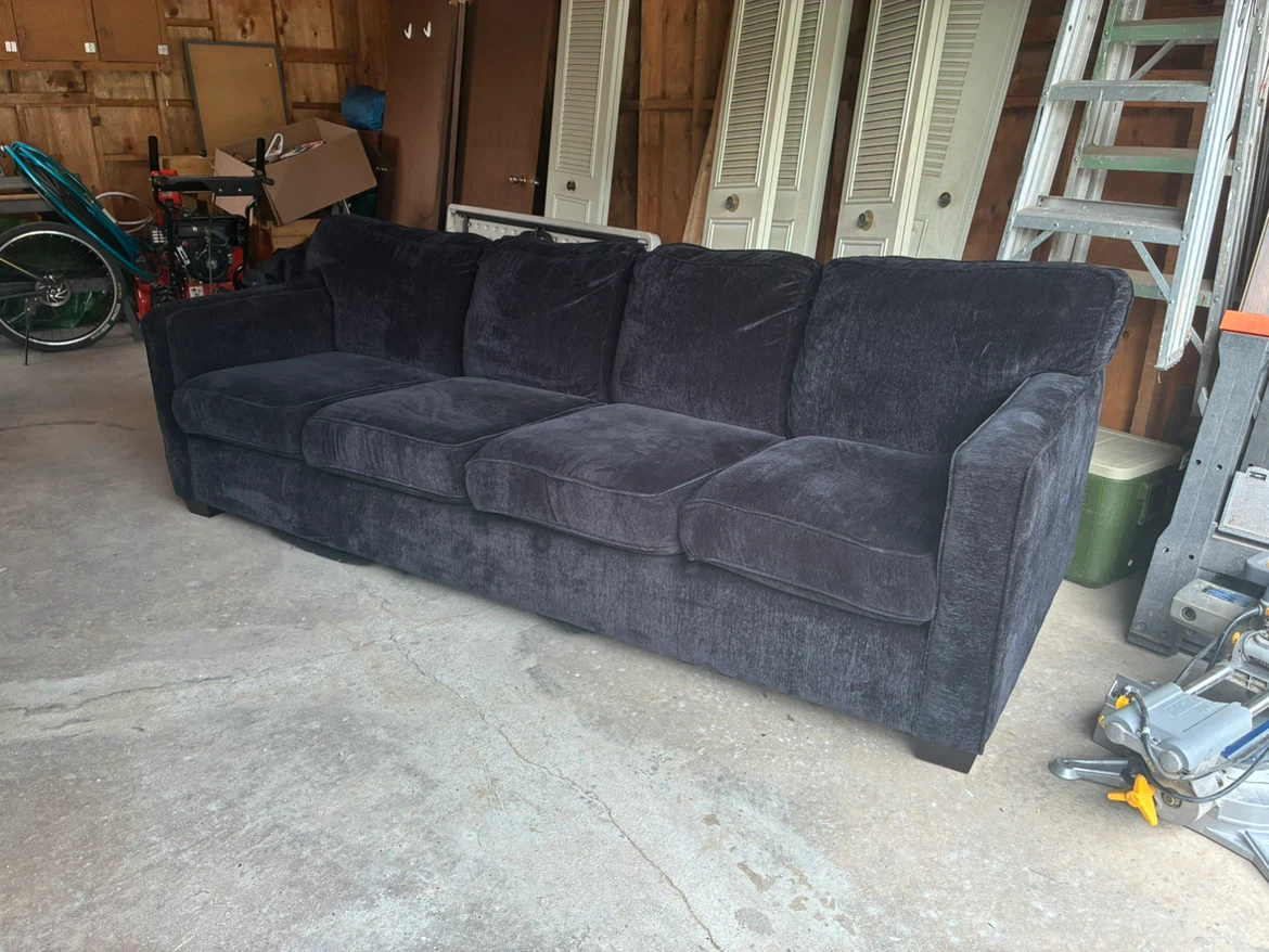 Large Black Sofa