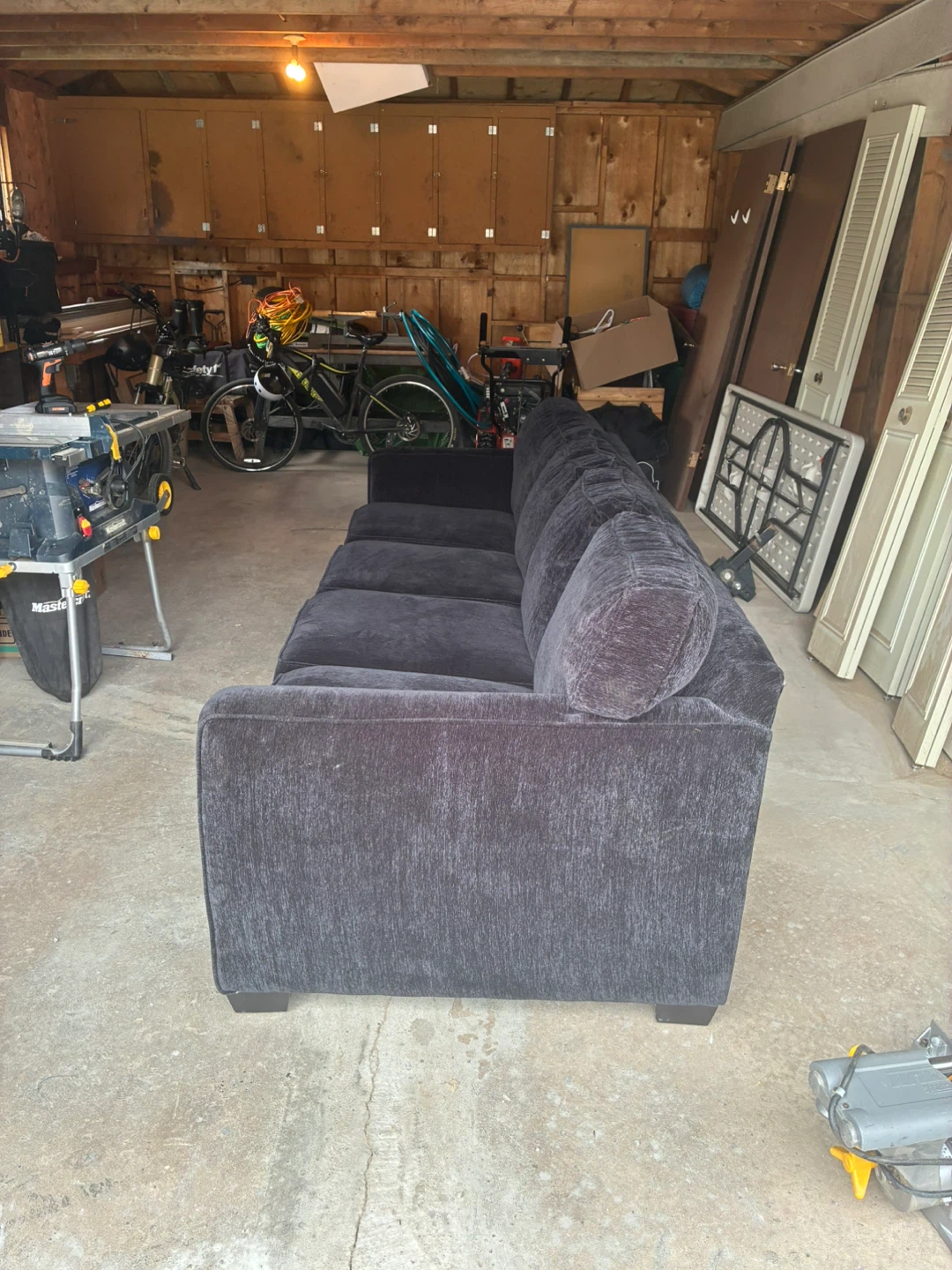 Large Black Sofa - photo 2